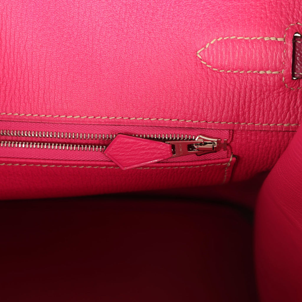 Birkin 35 Tosca Candy Epsom Palladium Hardware