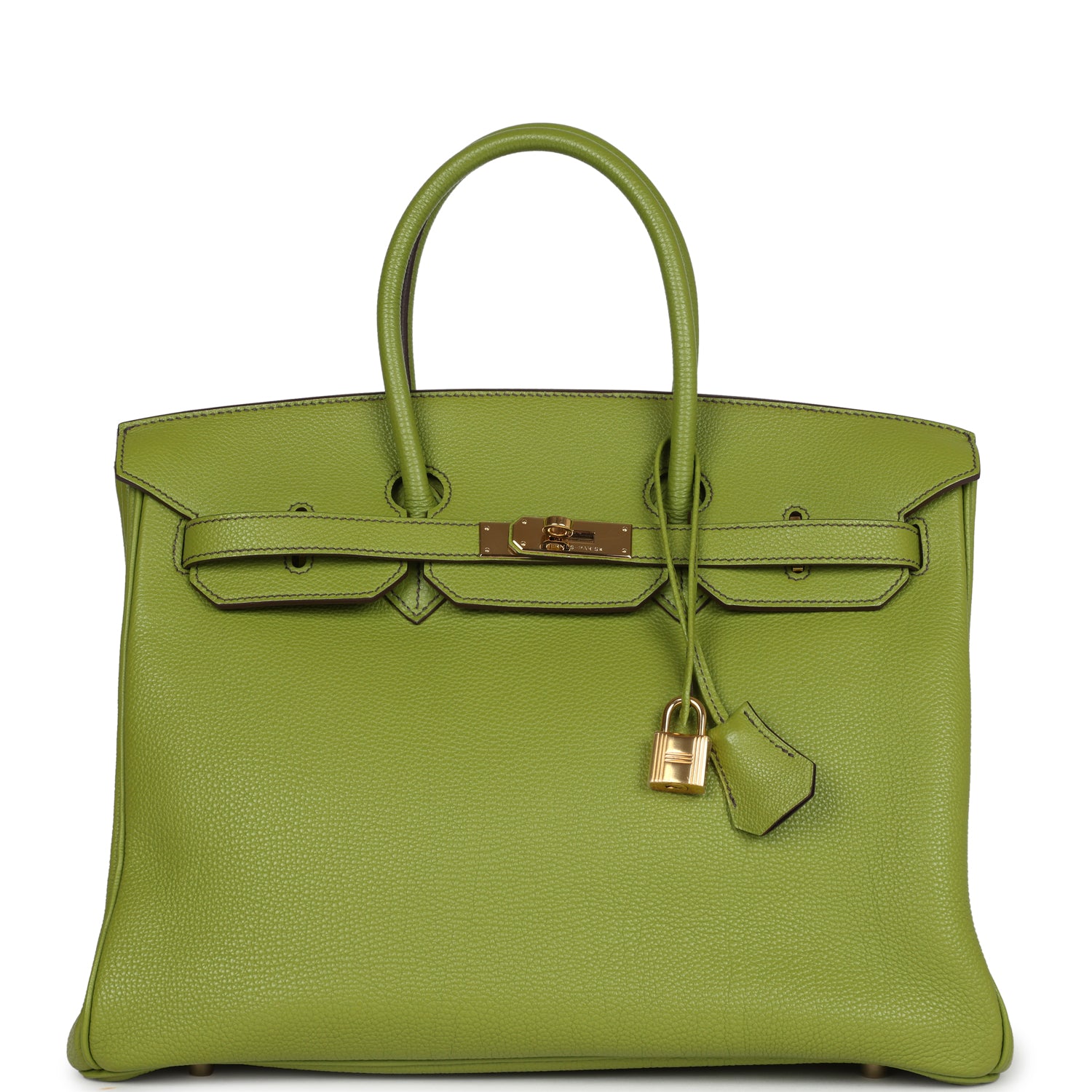 Birkin 35 Vert Anis Verso Togo Gold Hardware