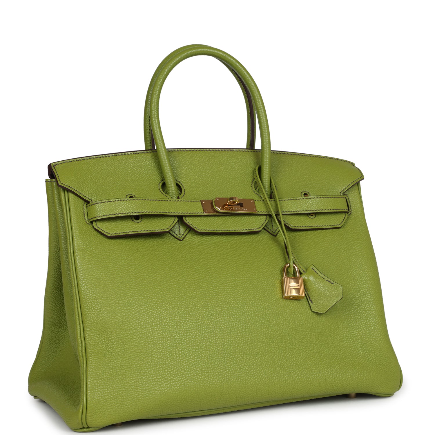 Birkin 35 Vert Anis Verso Togo Gold Hardware