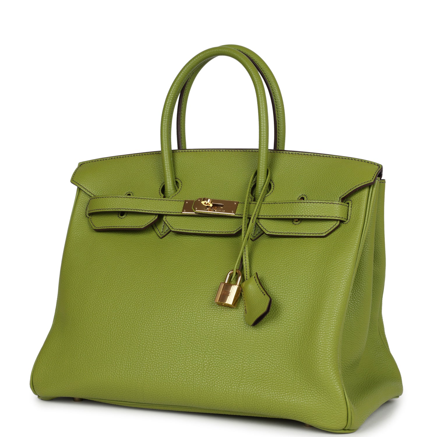 Birkin 35 Vert Anis Verso Togo Gold Hardware