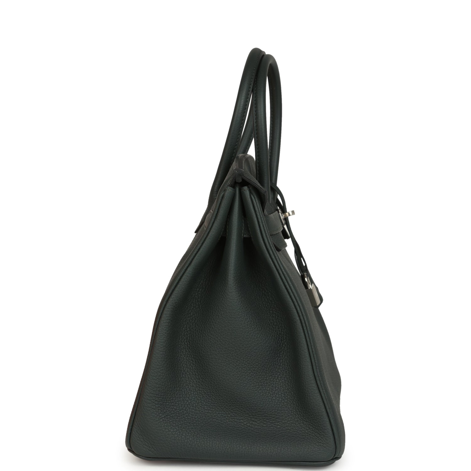 Birkin 35 Vert Fonce Togo Palladium Hardware