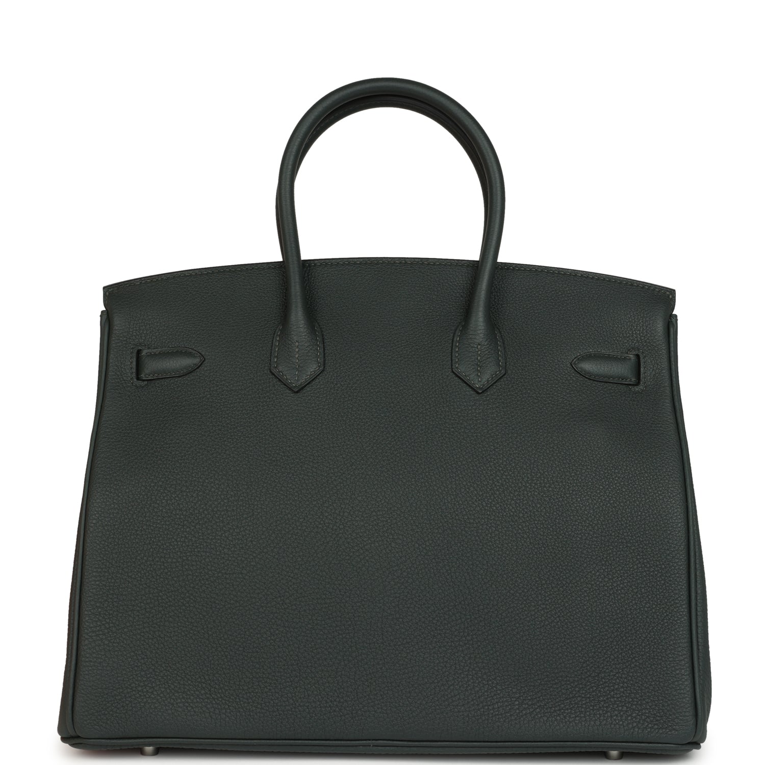 Birkin 35 Vert Fonce Togo Palladium Hardware