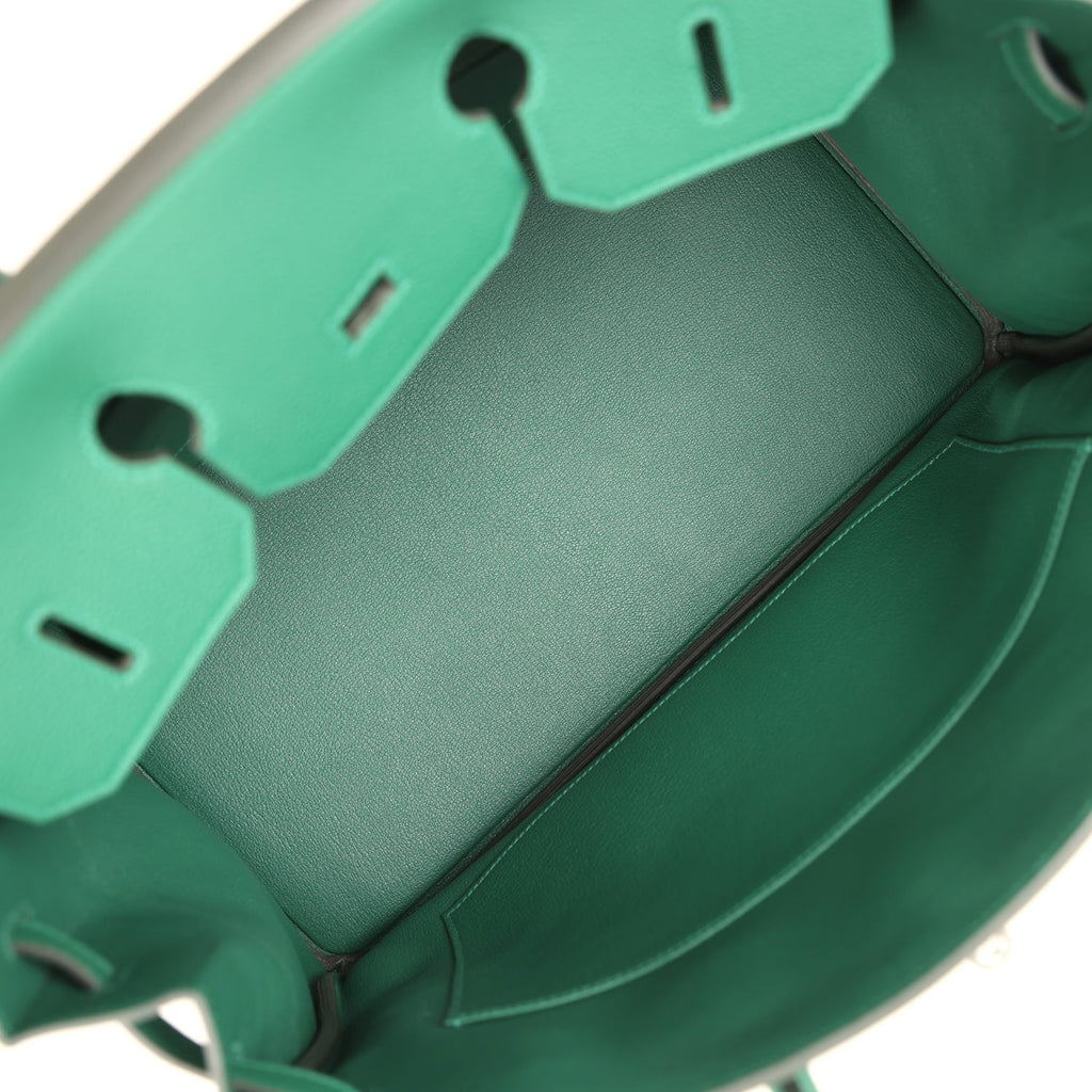 Birkin 35 Vert Moyen Togo Palladium Hardware
