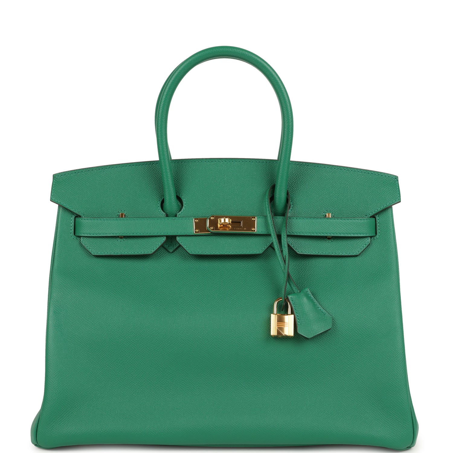 Birkin 35 Vert Vertigo Epsom Gold Hardware