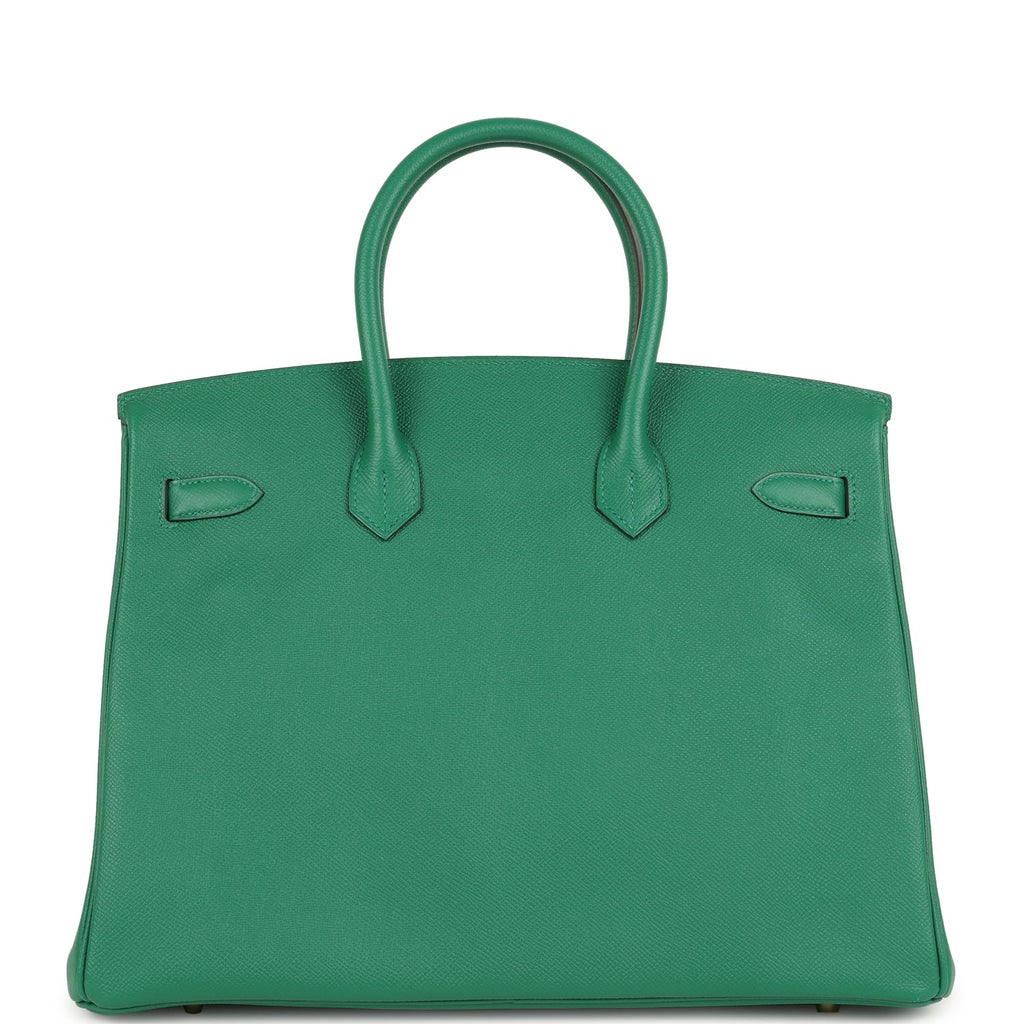 Birkin 35 Vert Vertigo Epsom Gold Hardware