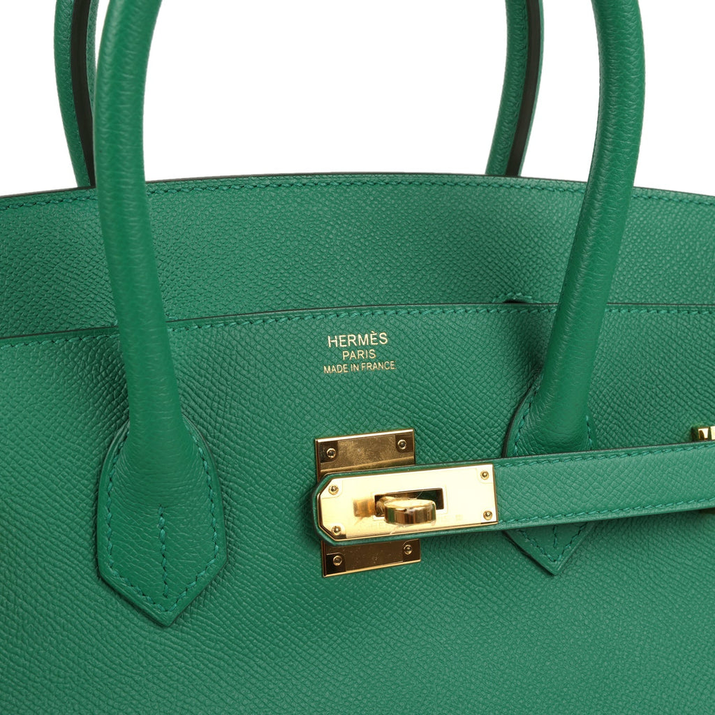 Birkin 35 Vert Vertigo Epsom Gold Hardware