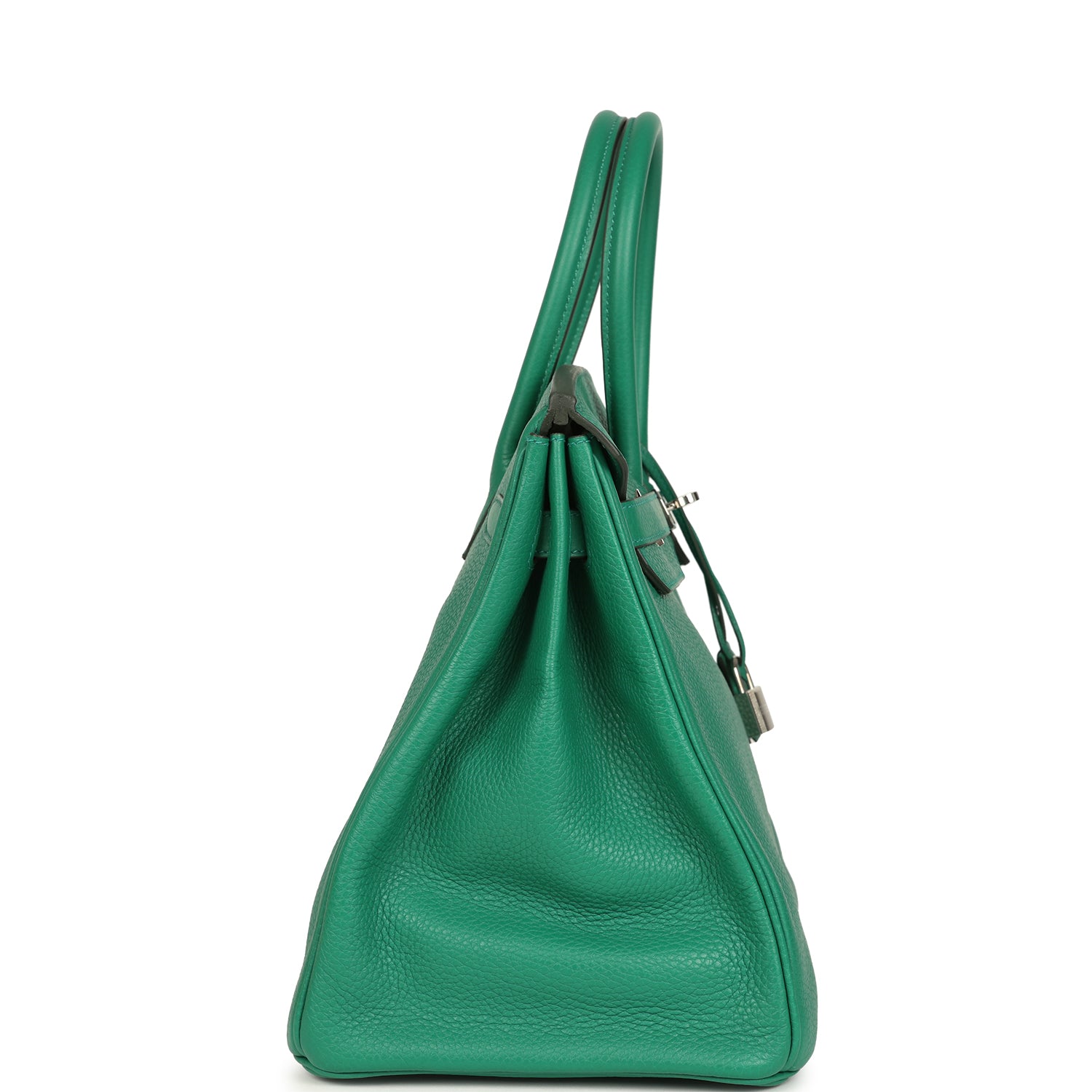 Birkin 35 Vert Vertigo Verso Clemence Palladium Hardware