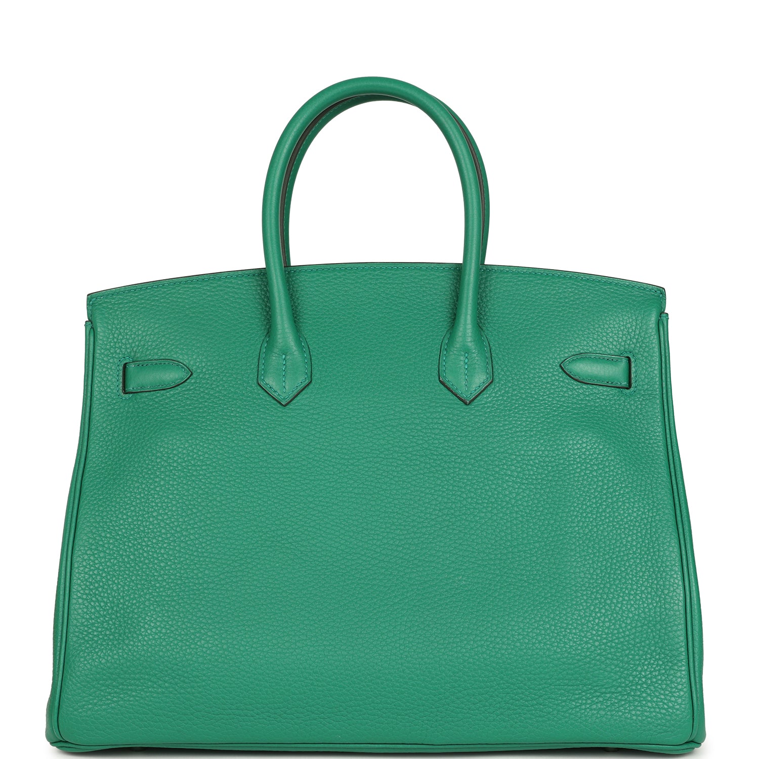 Birkin 35 Vert Vertigo Verso Clemence Palladium Hardware