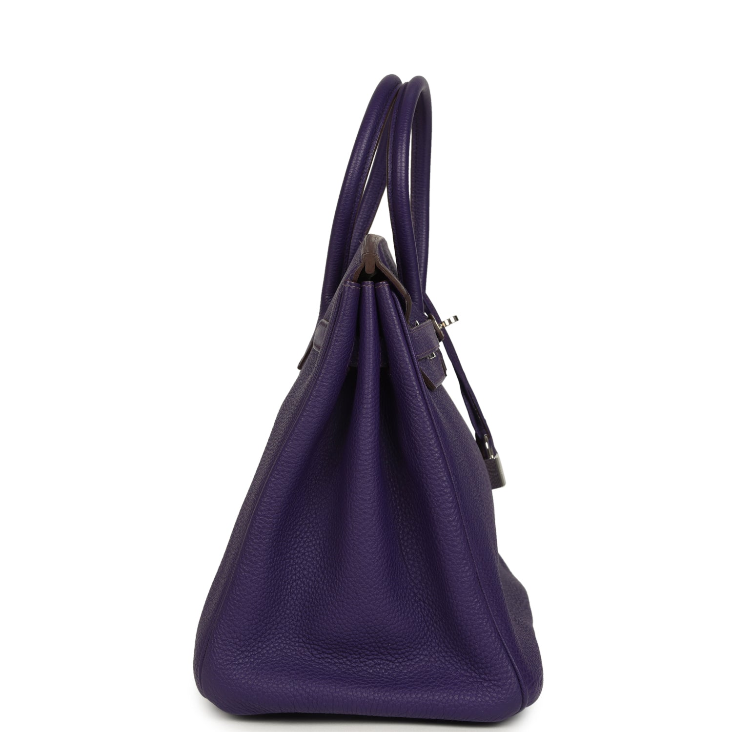 Birkin 35 Violet Togo Palladium Hardware