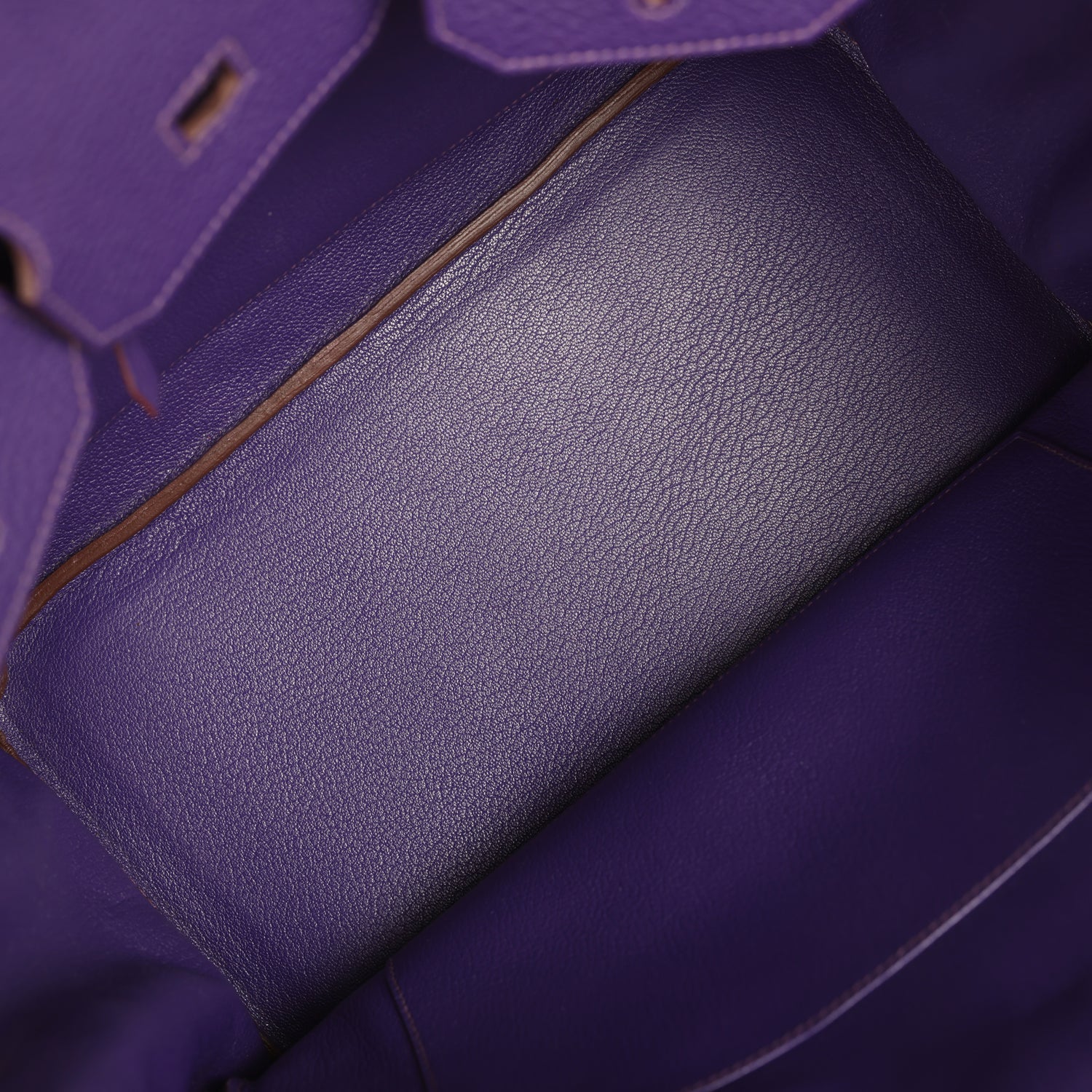 Birkin 35 Violet Togo Palladium Hardware