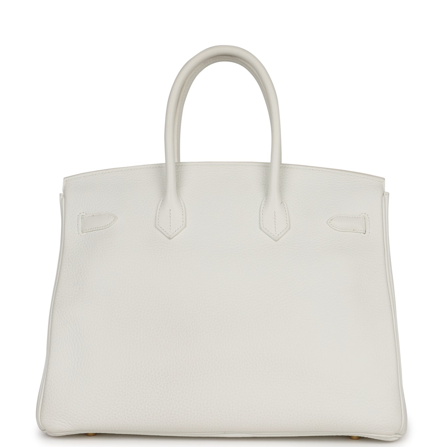Birkin 35 White Clemence Gold Hardware
