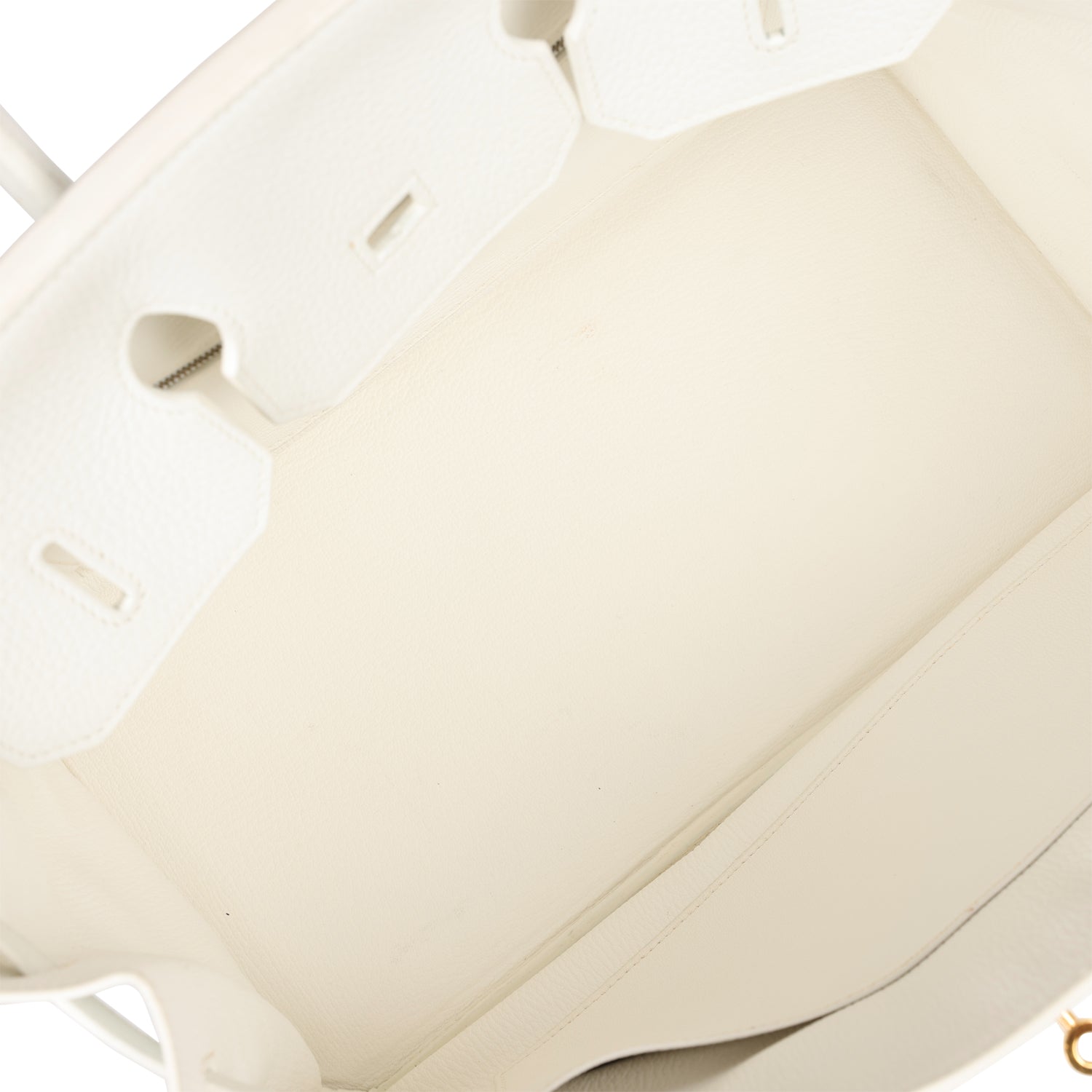 Birkin 35 White Clemence Gold Hardware