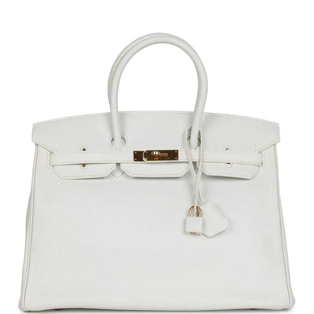 Birkin 35 White Epsom Gold Hardware