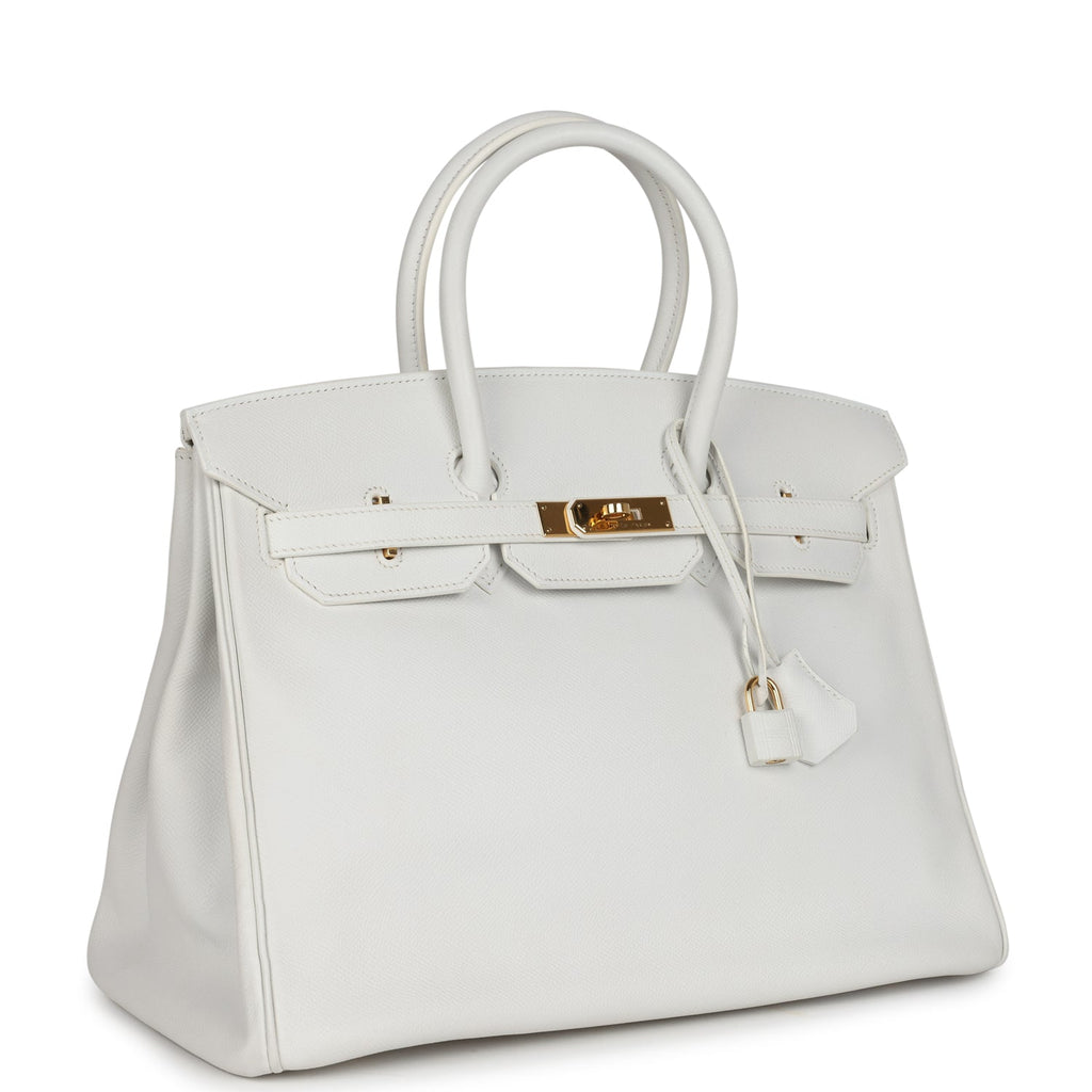Birkin 35 White Epsom Gold Hardware