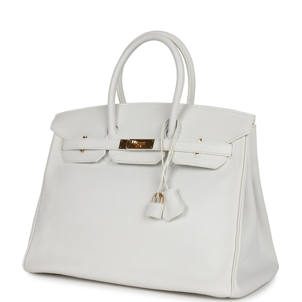 Birkin 35 White Epsom Gold Hardware