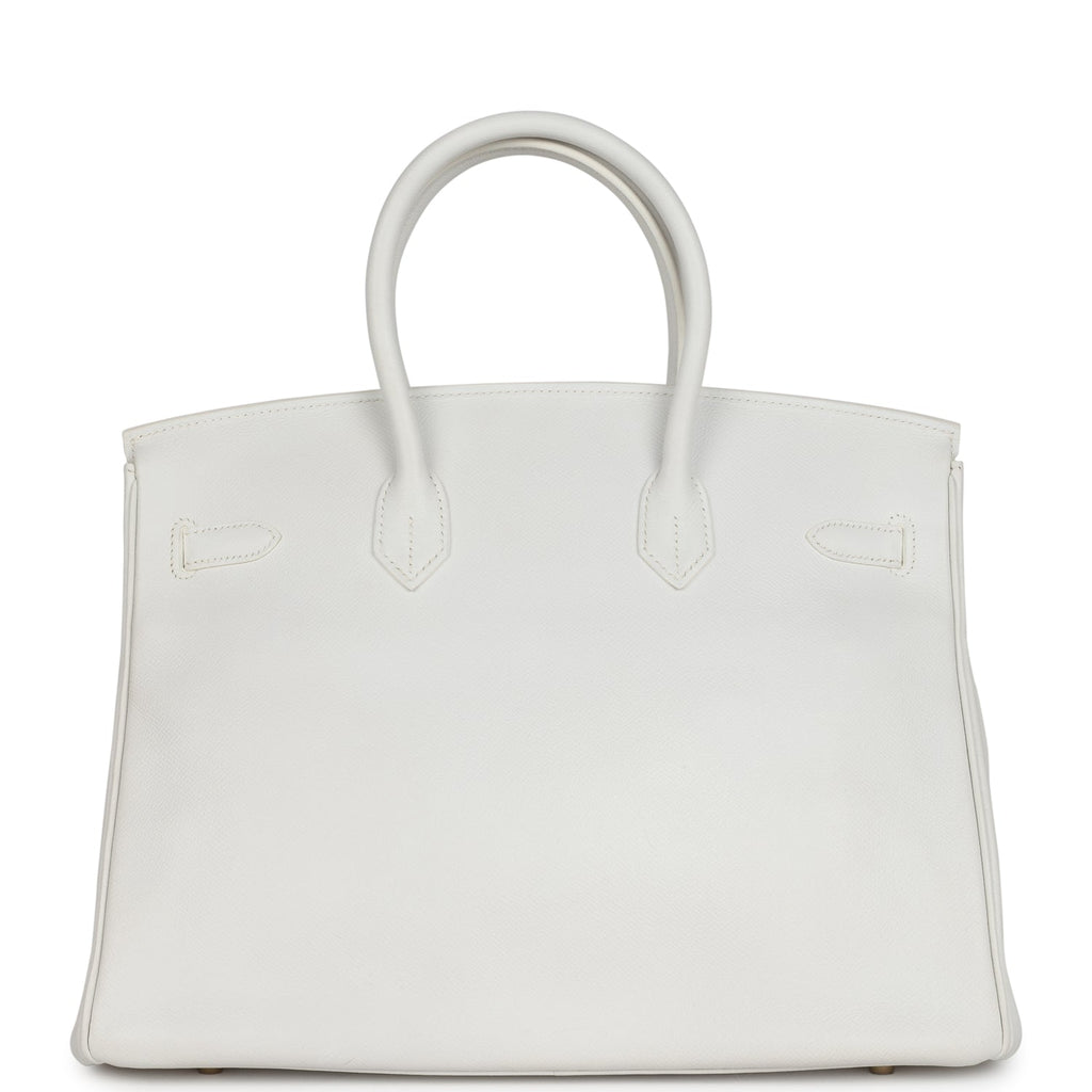 Birkin 35 White Epsom Gold Hardware