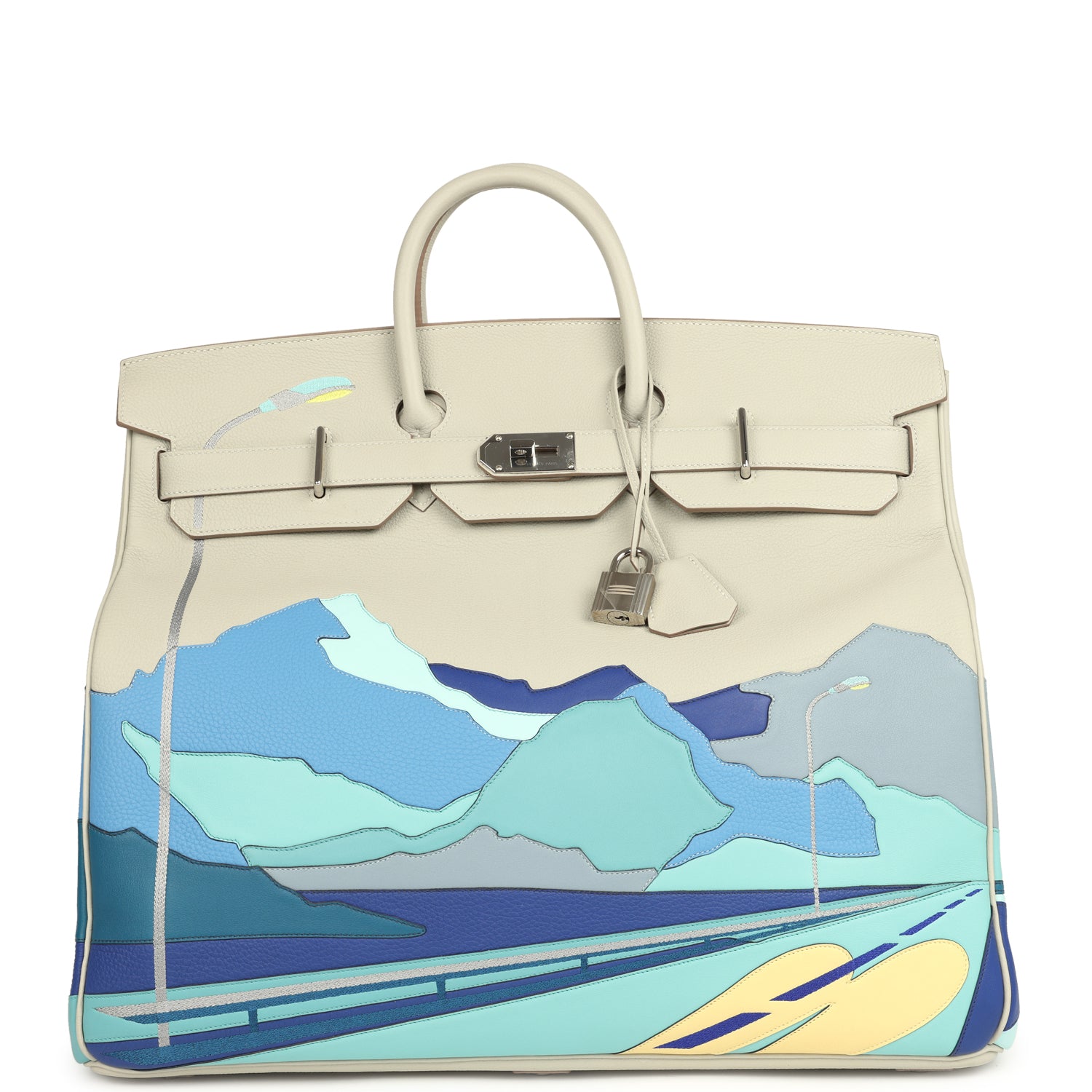 Birkin 50 "Endless Road" Gris Perle Togo Palladium Hardware Bag