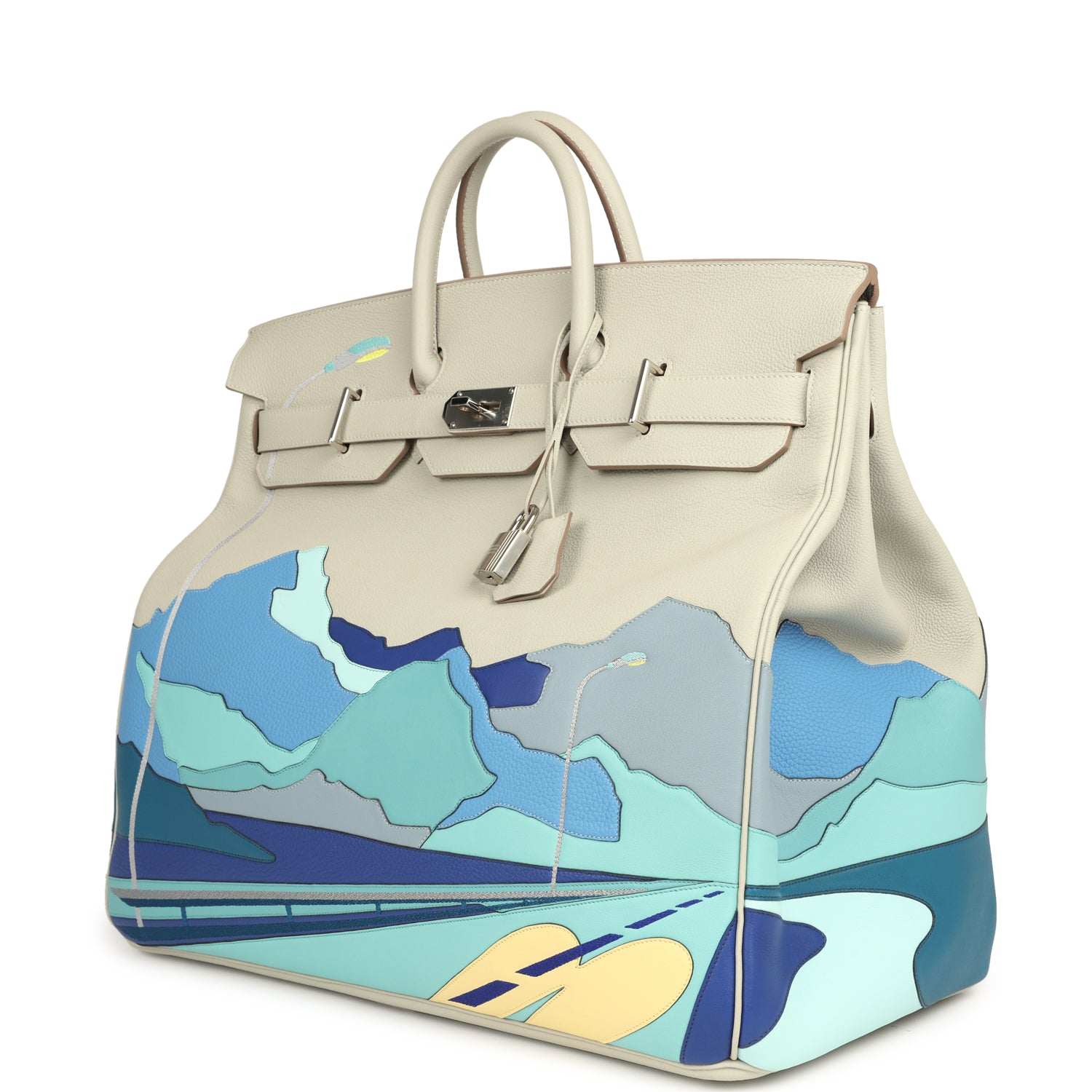 Birkin 50 "Endless Road" Gris Perle Togo Palladium Hardware Bag