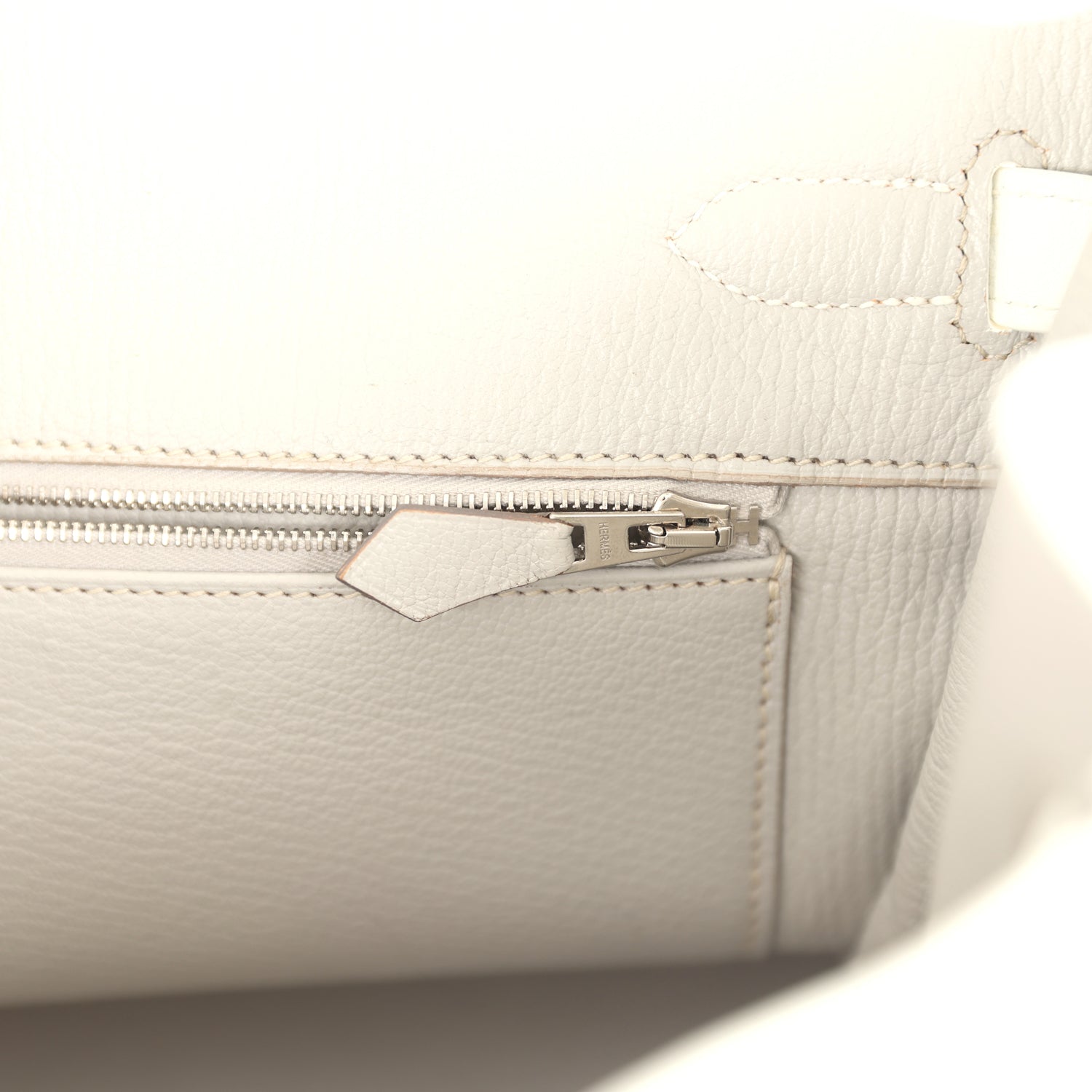 Birkin Club 35 White and Gris Perle Clemence and Sanguine Lizard Palladium Hardware