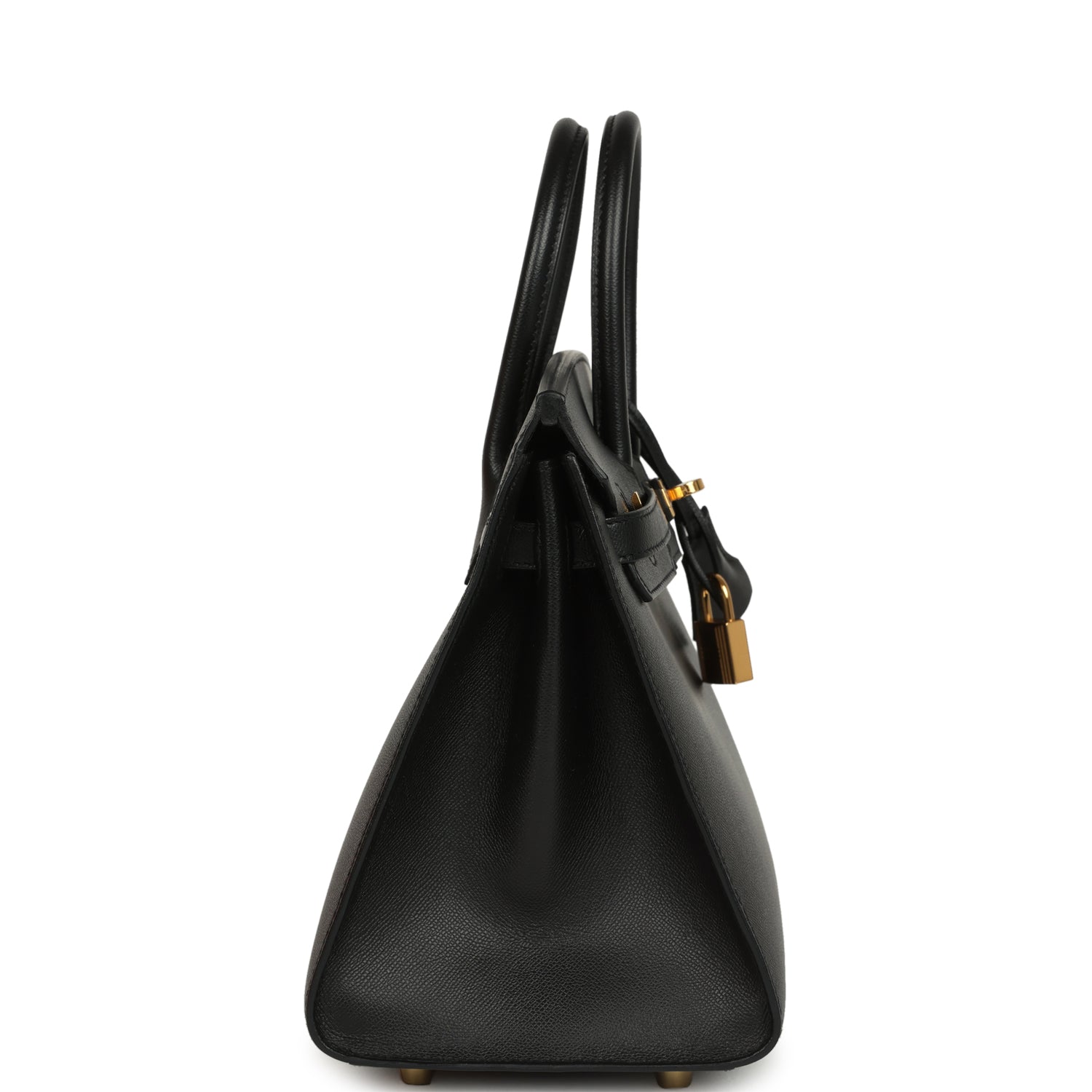 Birkin Sellier 25 Black Madame Gold Hardware Bag