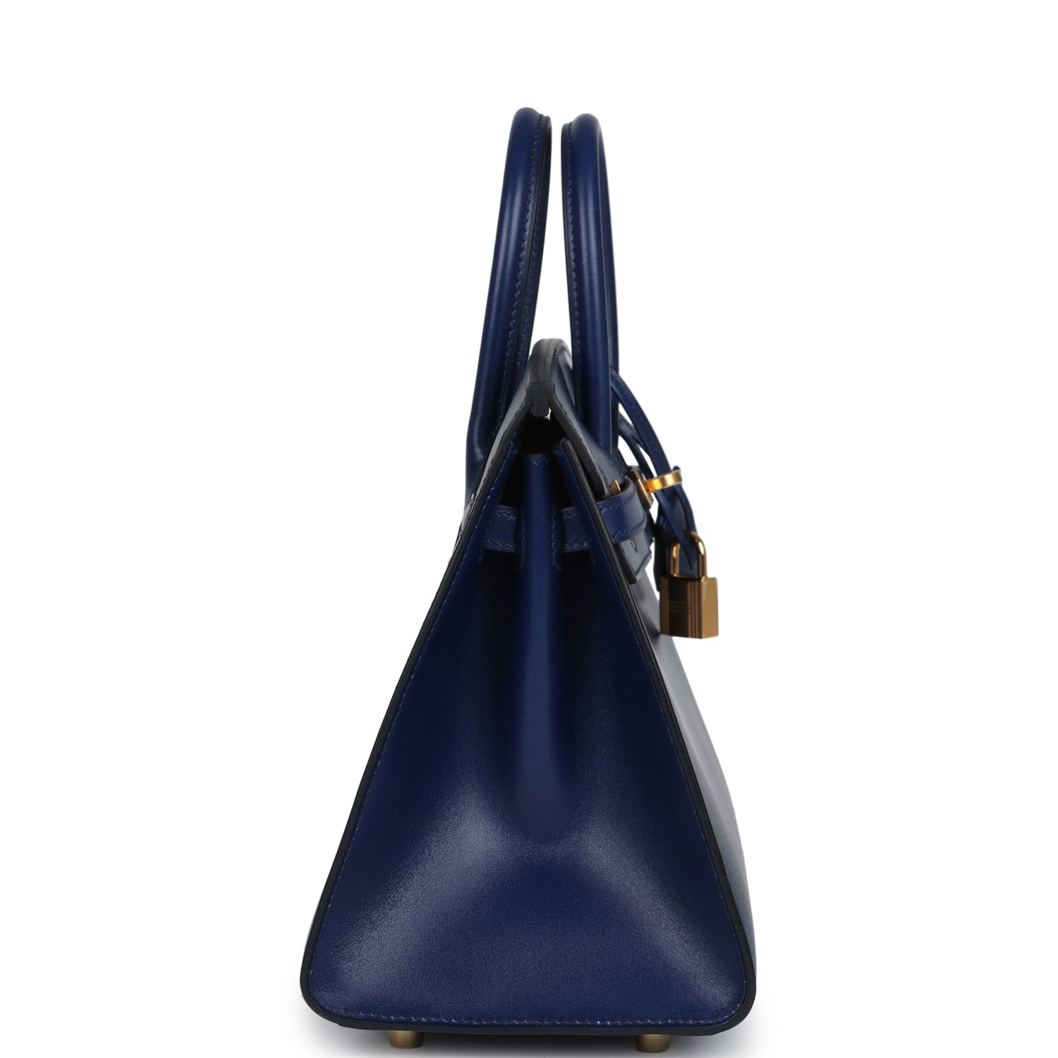 Birkin Sellier 25 Bleu Saphir Box Gold Hardware Bag