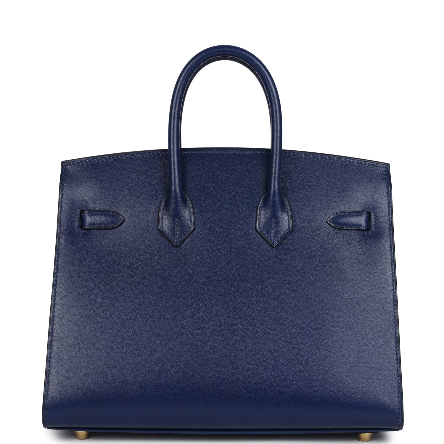 Birkin Sellier 25 Bleu Saphir Box Gold Hardware Bag