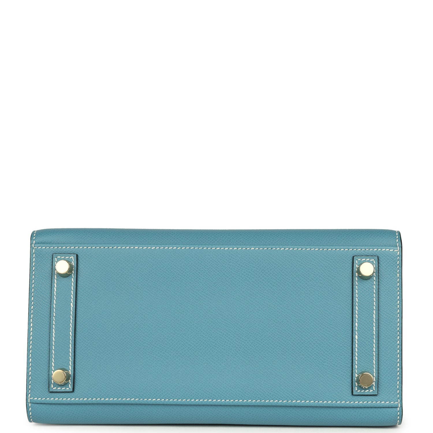 Birkin Sellier 25 Blue Jean Epsom Gold Hardware Bag