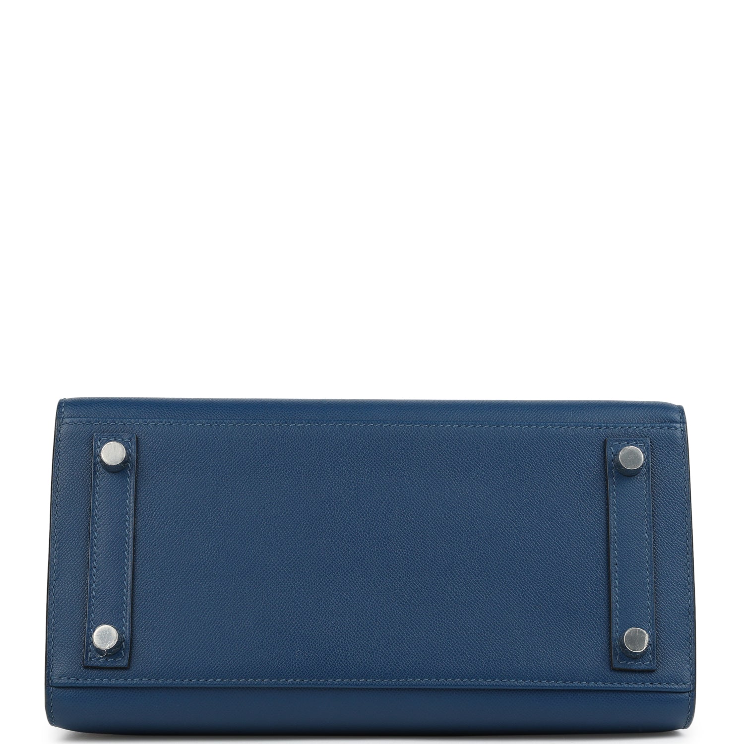 Birkin Sellier 25 Deep Bleu Madame Palladium Hardware Bag