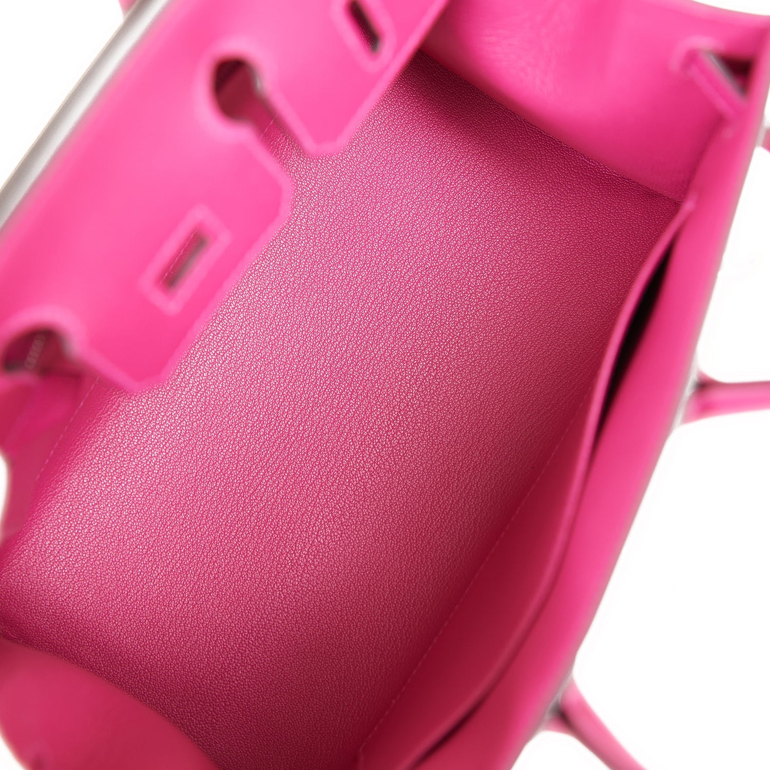 Birkin Sellier 25 Rose Pourpre Veau Madame Palladium Hardware Bag