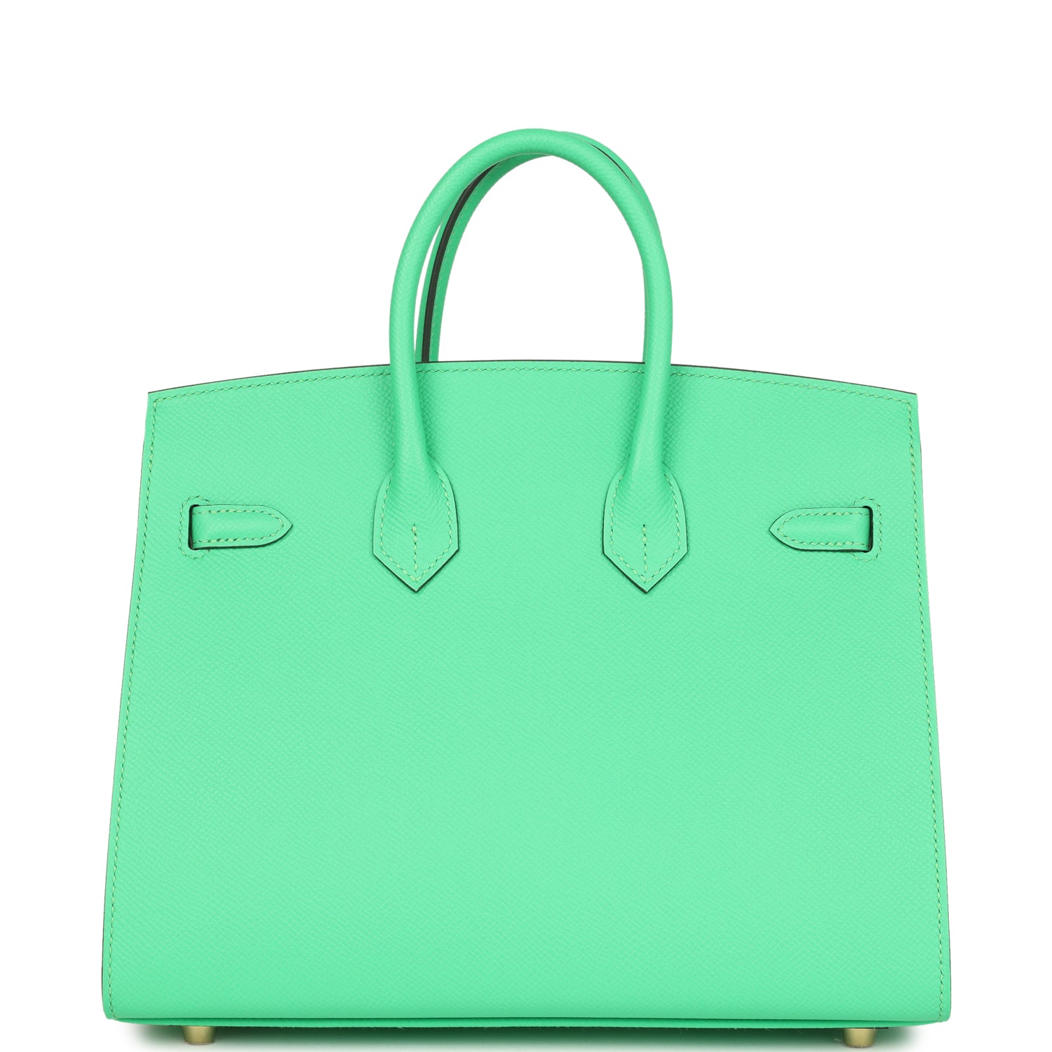 Birkin Sellier 25 Vert Comics Epsom Gold Hardware Bag