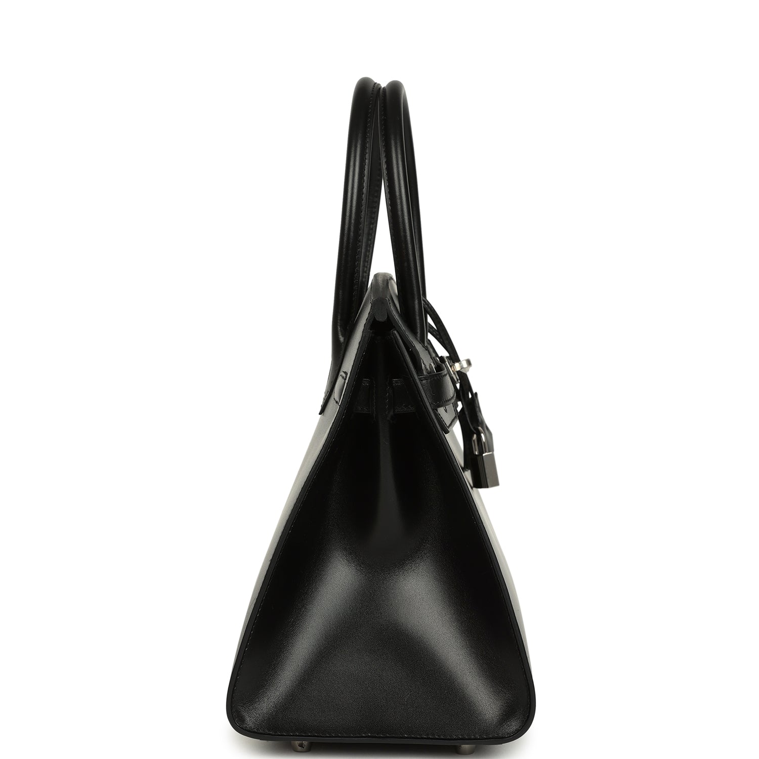 Birkin Sellier 30 Black Box Palladium Hardware Bag