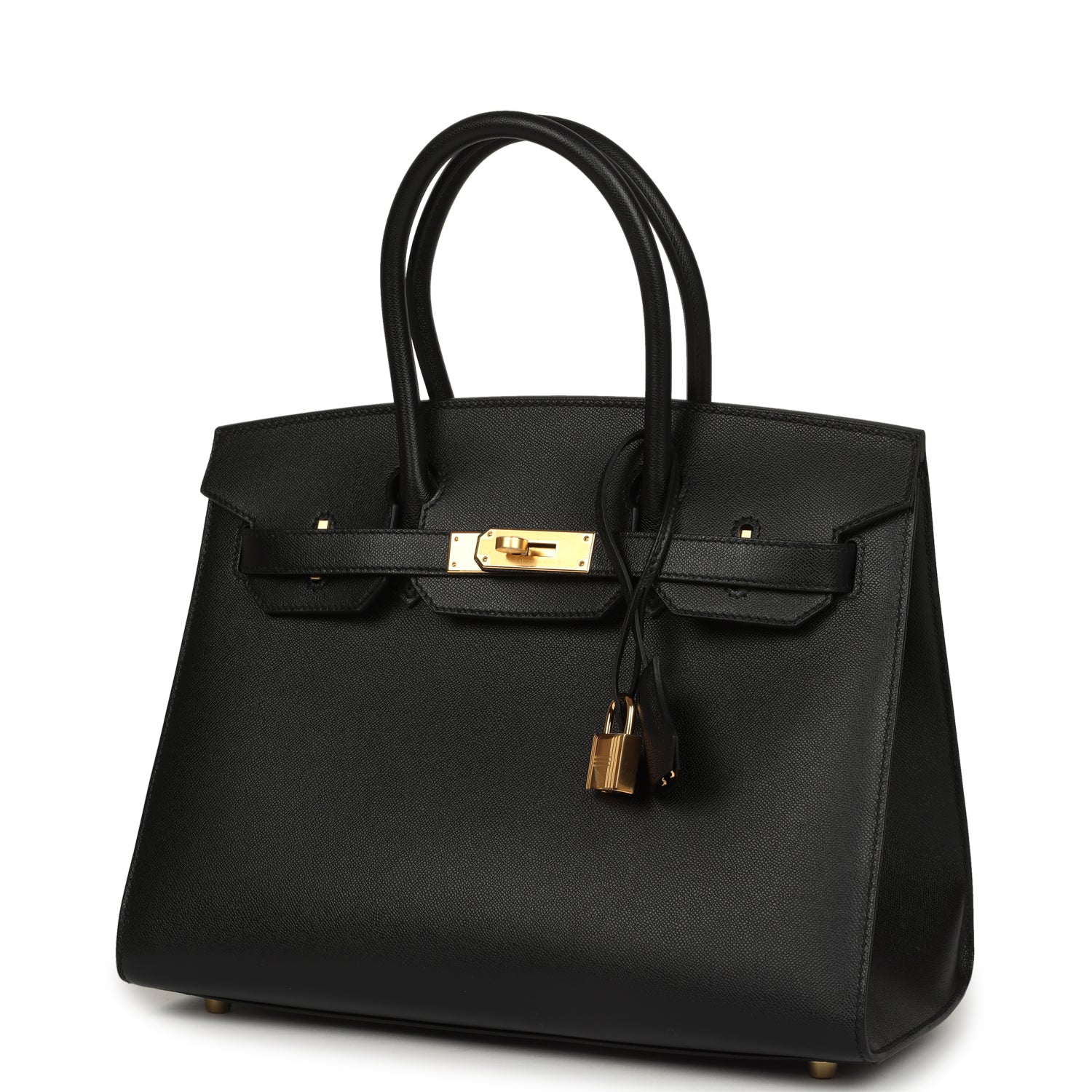 Birkin Sellier 30 Black Madame Gold Hardware Bag