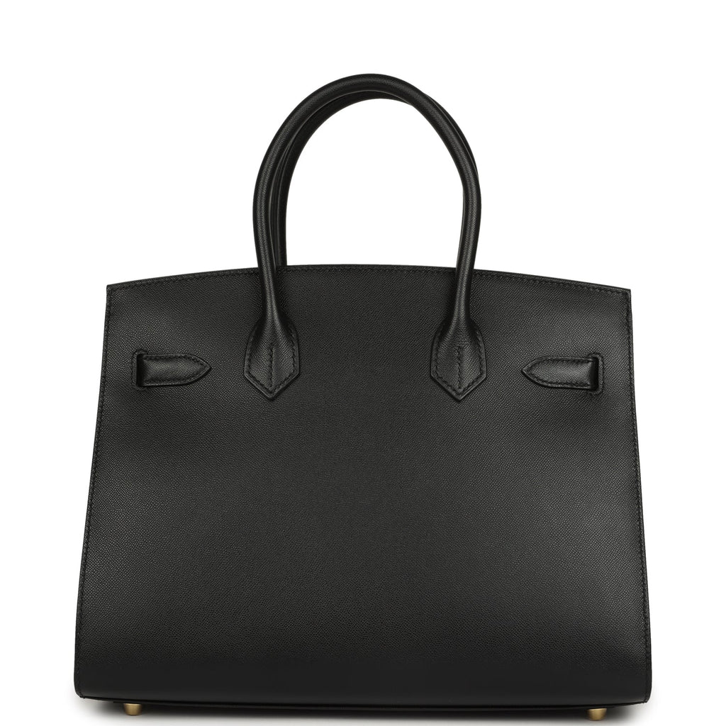 Birkin Sellier 30 Black Madame Gold Hardware Bag