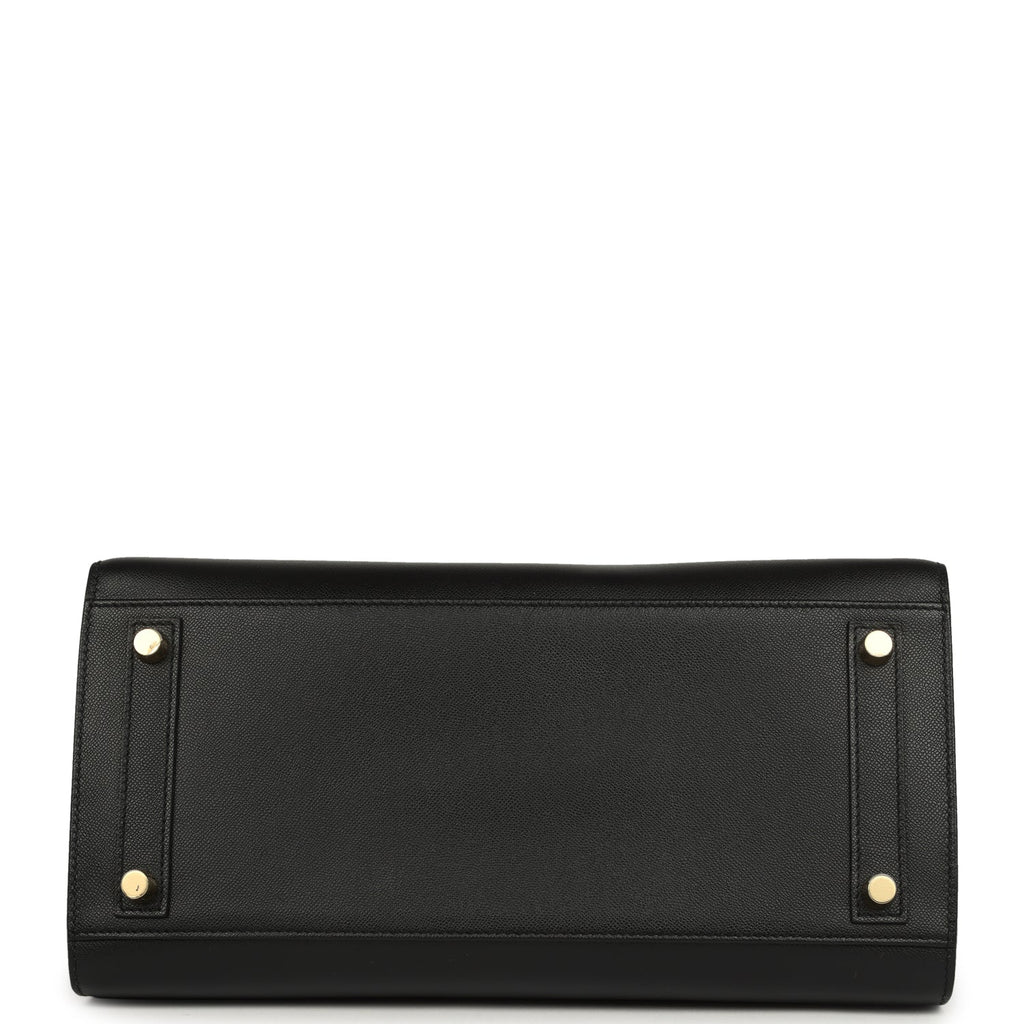 Birkin Sellier 30 Black Madame Gold Hardware Bag