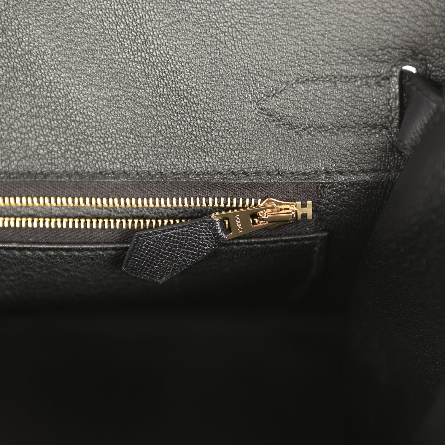 Birkin Sellier 30 Black Madame Gold Hardware Bag