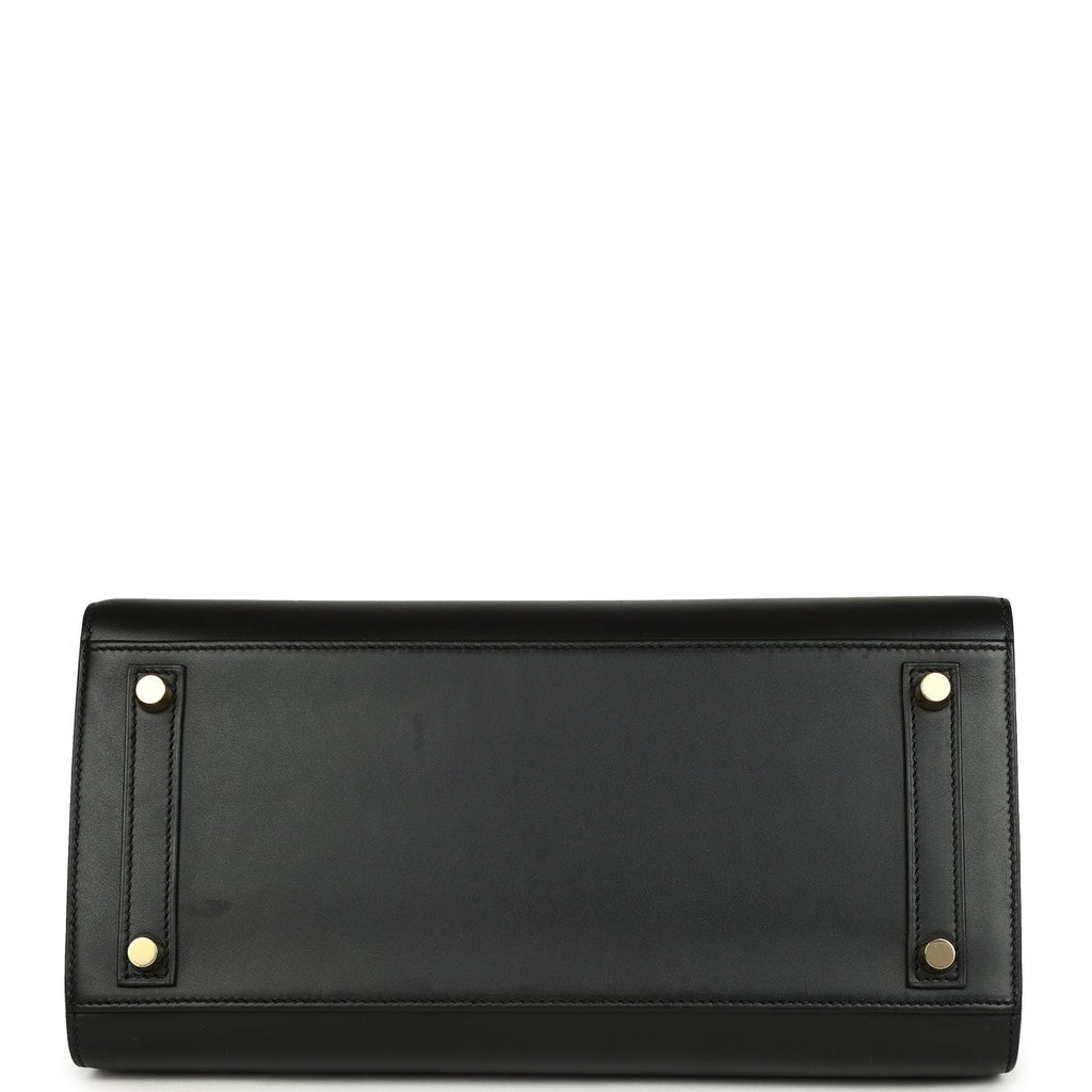 Birkin Sellier 30 Black Monsieur Gold Hardware Bag
