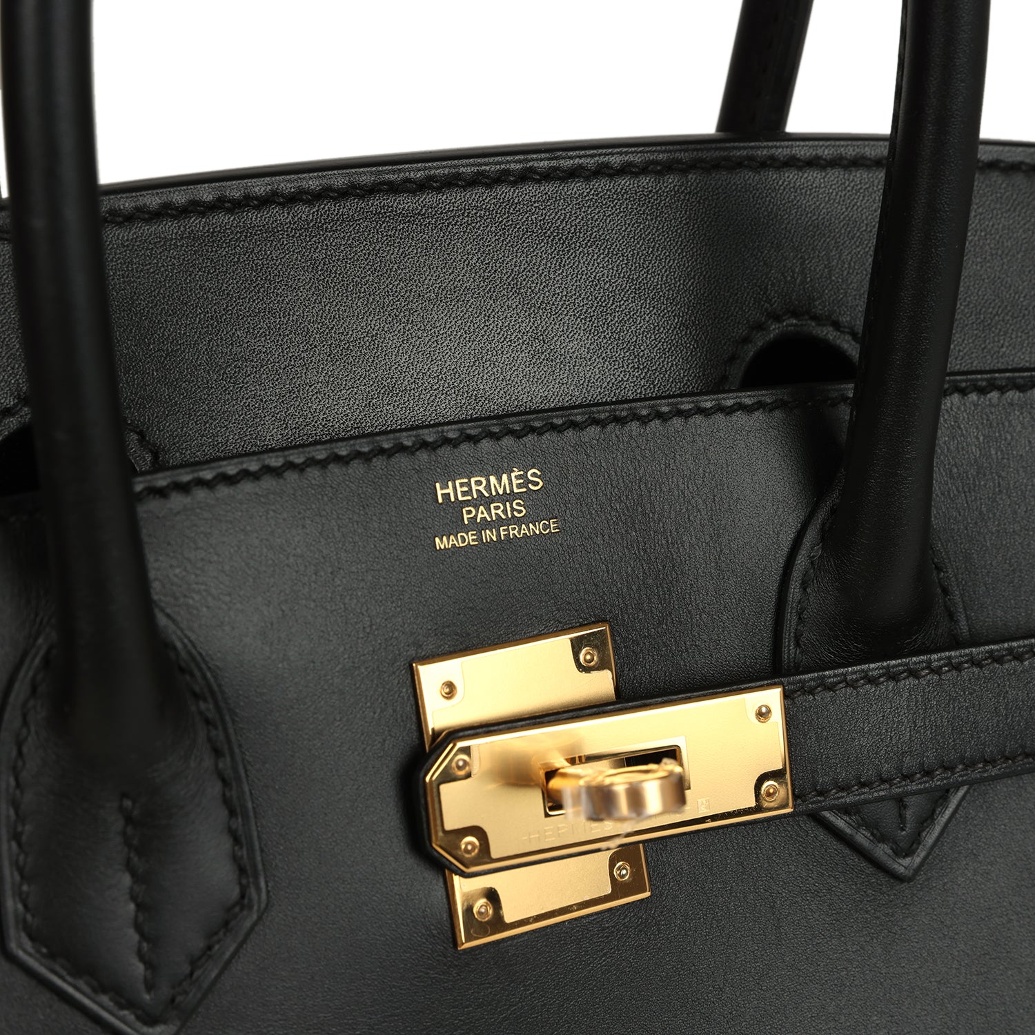 Birkin Sellier 30 Black Monsieur Gold Hardware Bag