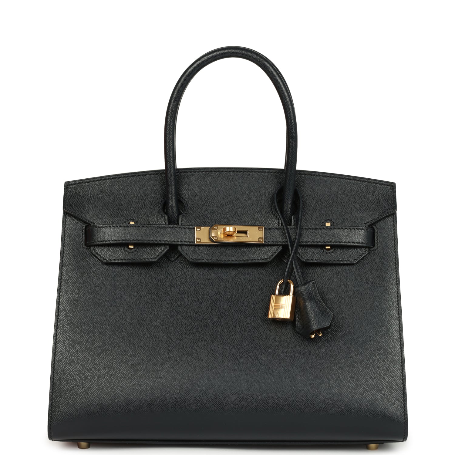 Birkin Sellier 30 Bleu Minuit Monsieur Gold Hardware Bag