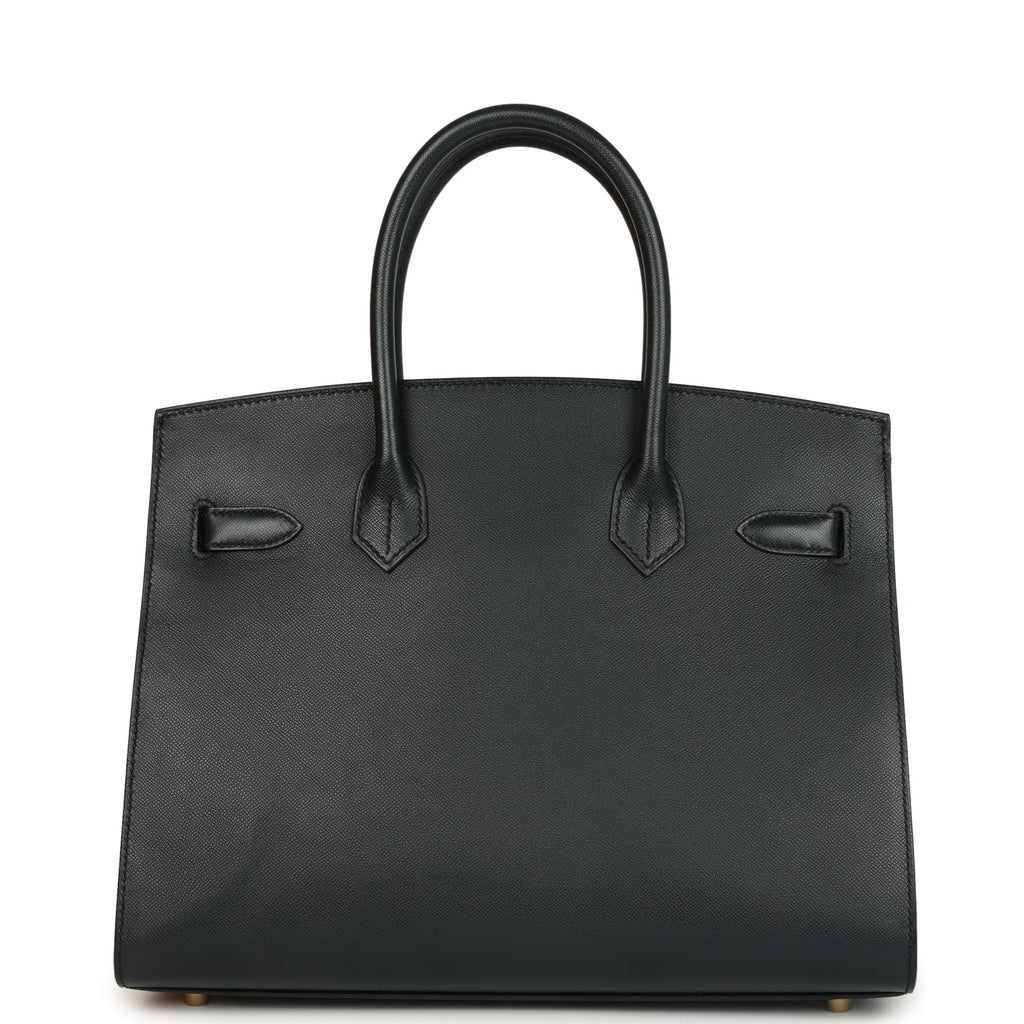 Birkin Sellier 30 Bleu Minuit Monsieur Gold Hardware Bag