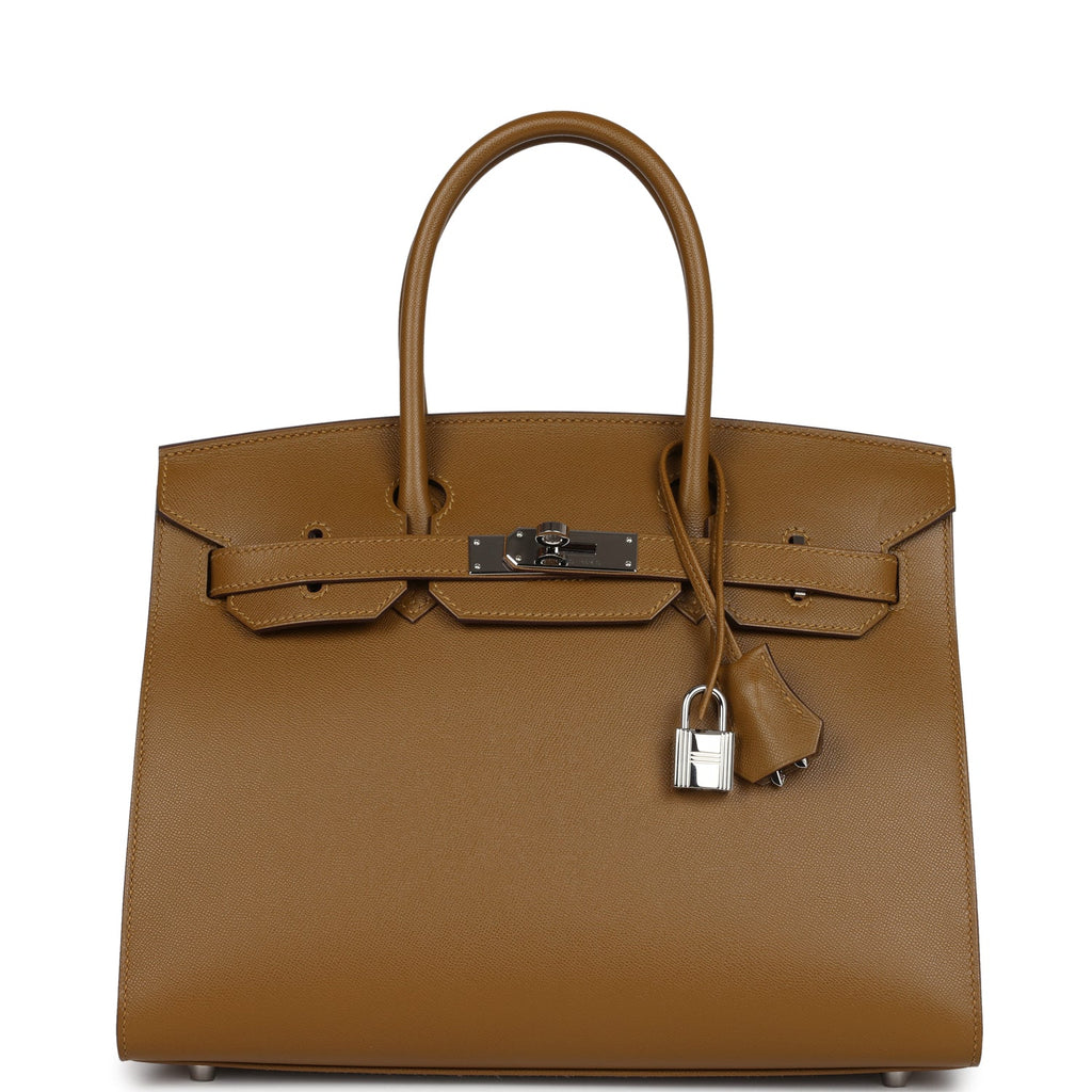Birkin Sellier 30 Bronze Dore Madame Palladium Hardware Bag