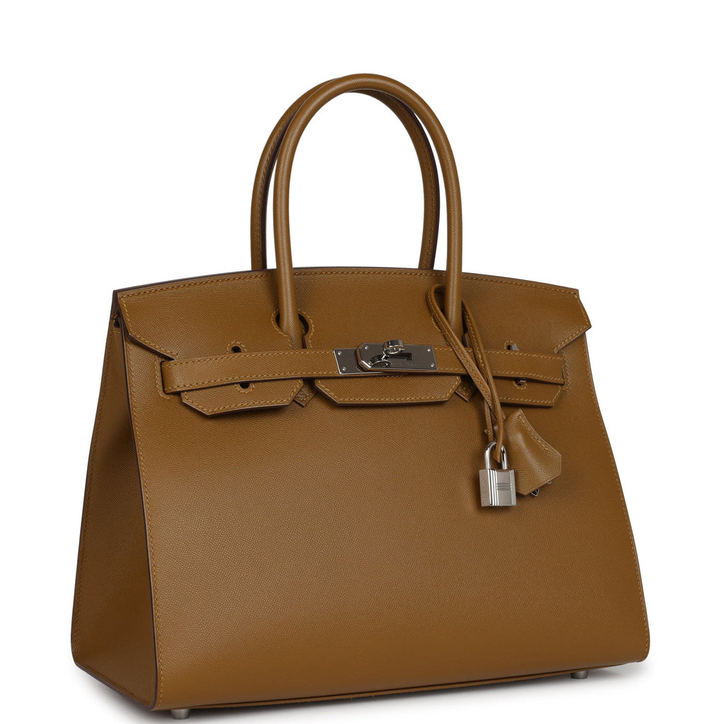 Birkin Sellier 30 Bronze Dore Madame Palladium Hardware Bag