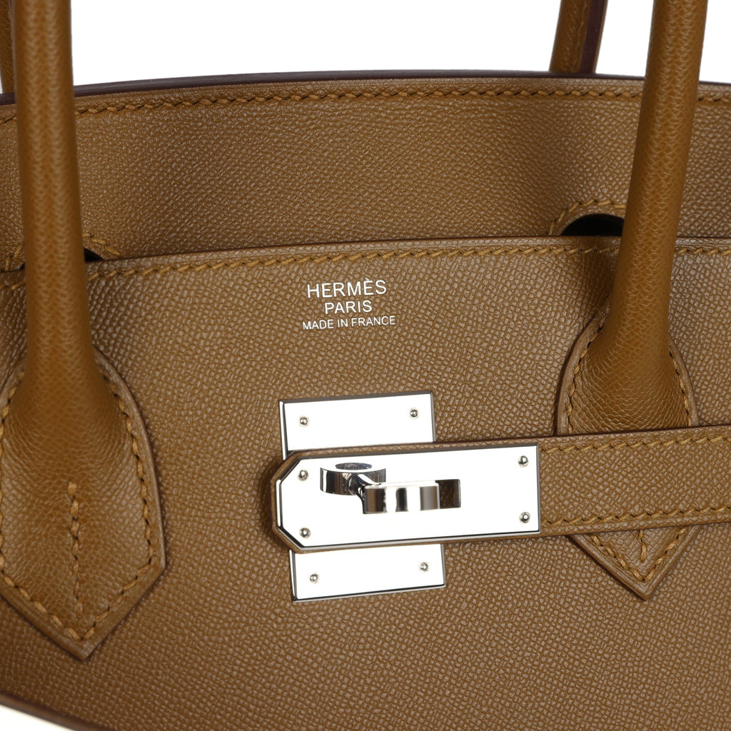 Birkin Sellier 30 Bronze Dore Madame Palladium Hardware Bag