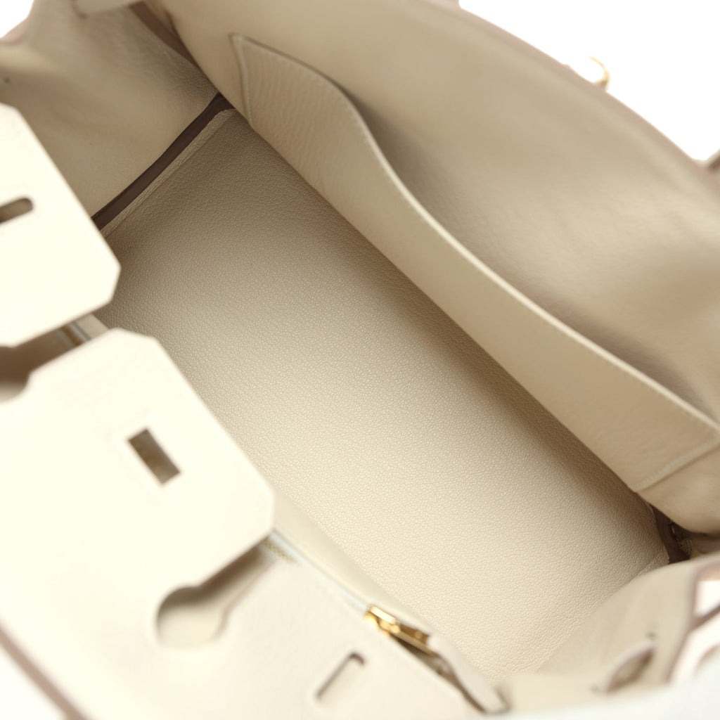 Birkin 25 Craie Togo Gold Hardware Bag
