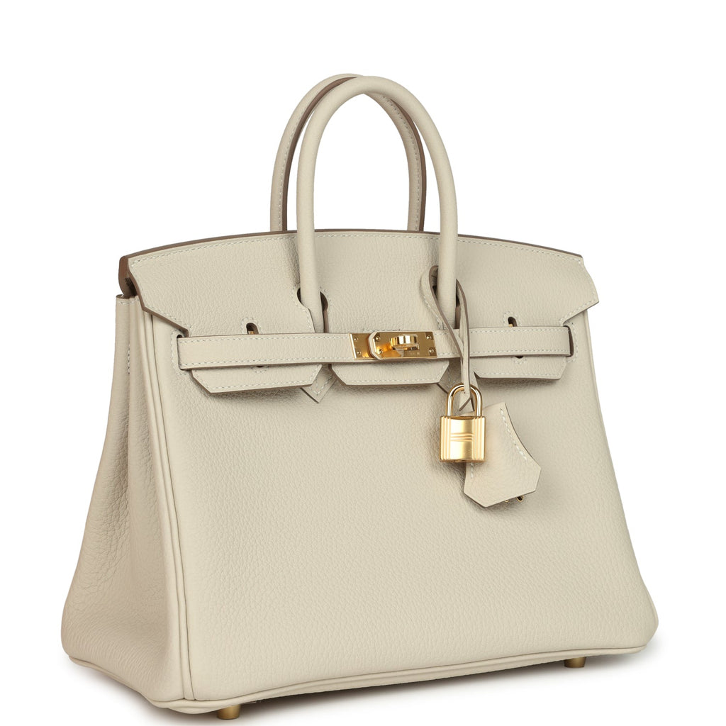 Birkin 25 Craie Togo Gold Hardware Bag