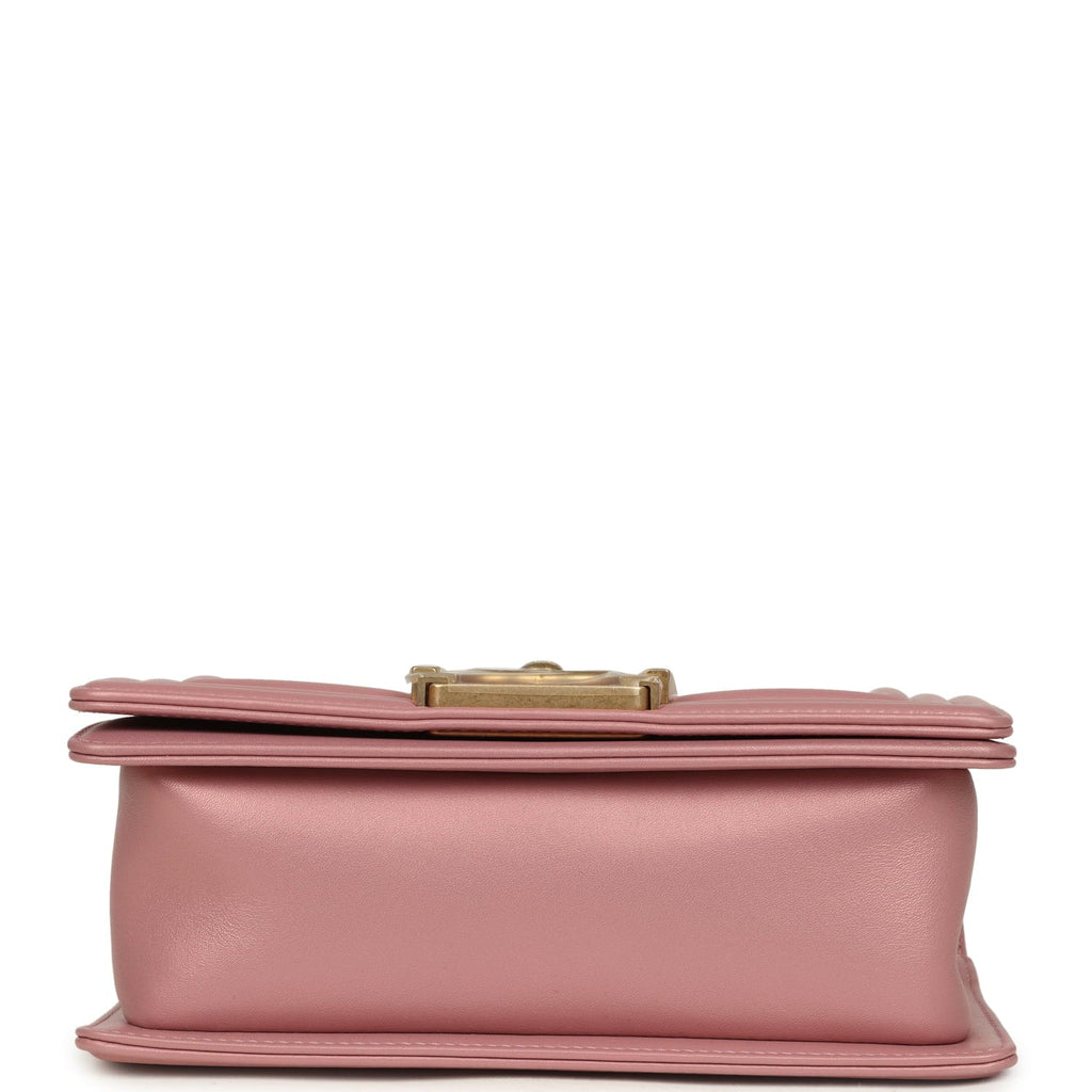 chanel-small-boy-bag-pink-iridescent-lambskin-antique-gold-metal