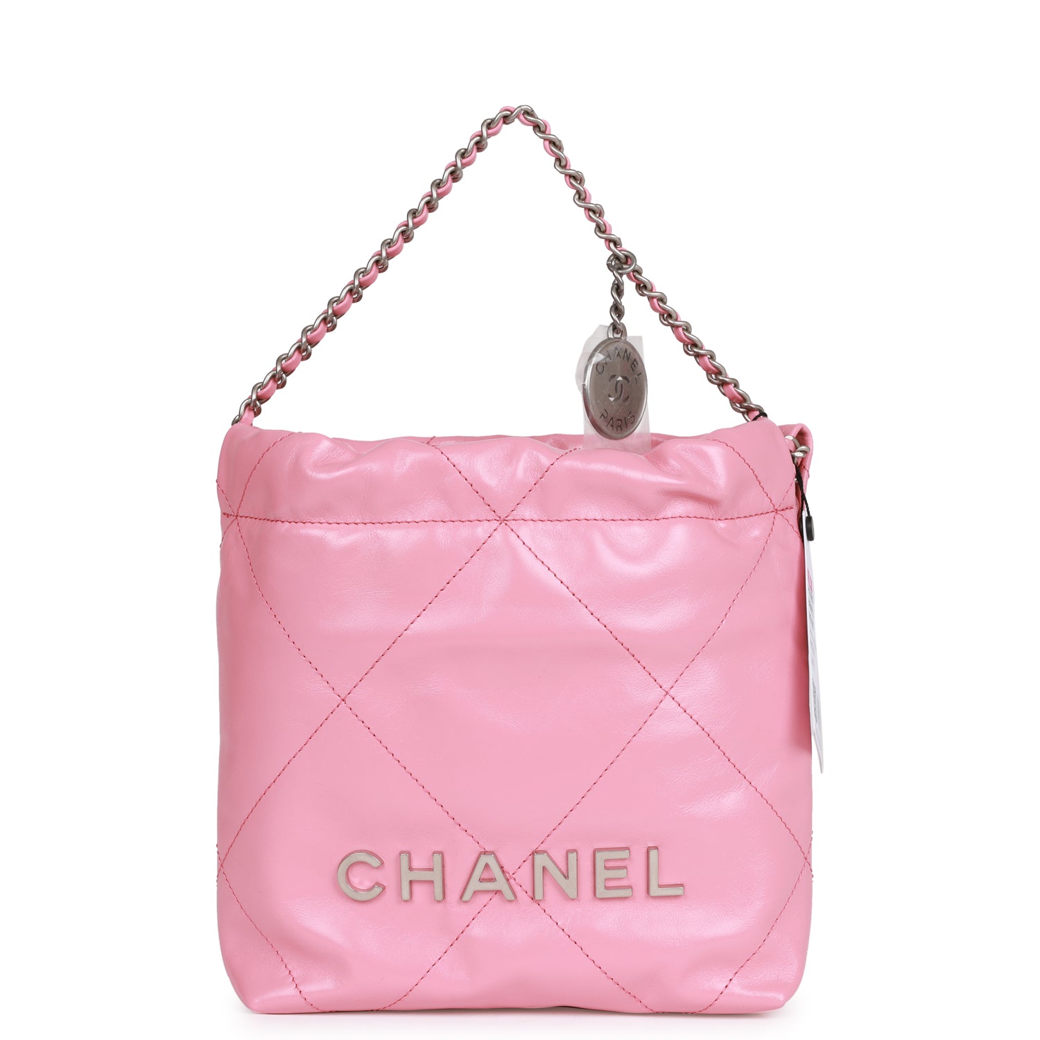 chanel-mini-22-bag-pink-calfskin-silver-metal