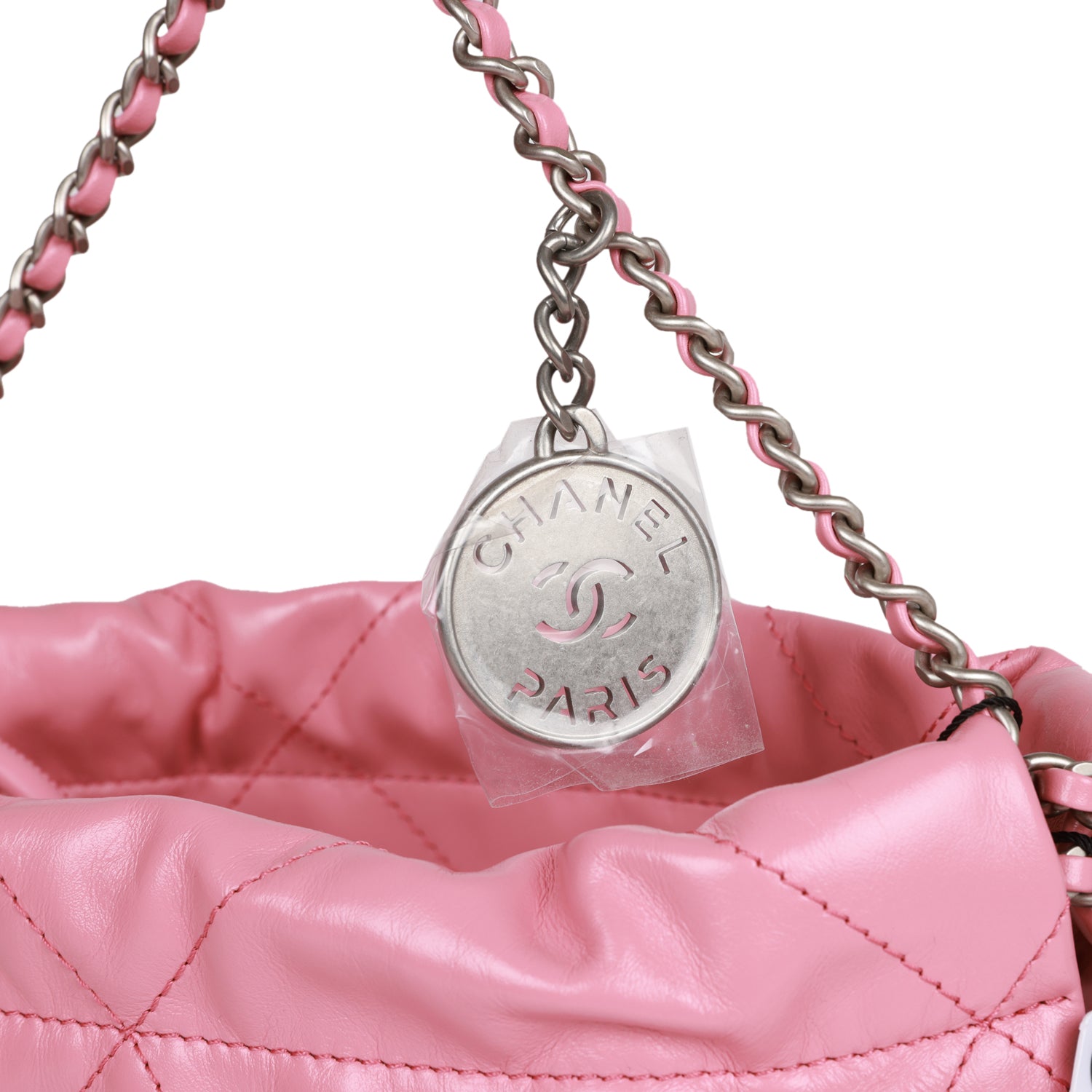 chanel-mini-22-bag-pink-calfskin-silver-metal