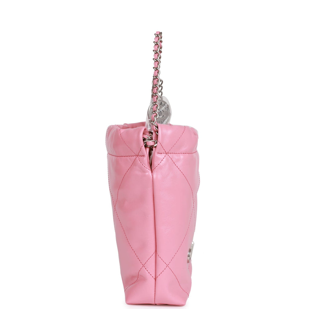 chanel-mini-22-bag-pink-calfskin-silver-metal