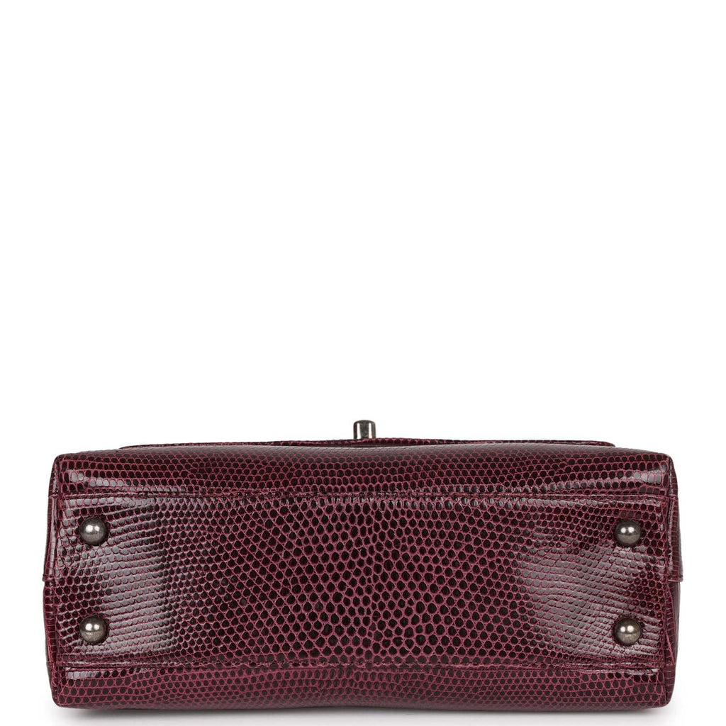 pre-owned-chanel-mini-coco-handle-burgundy-lizard-ruthenium-metal