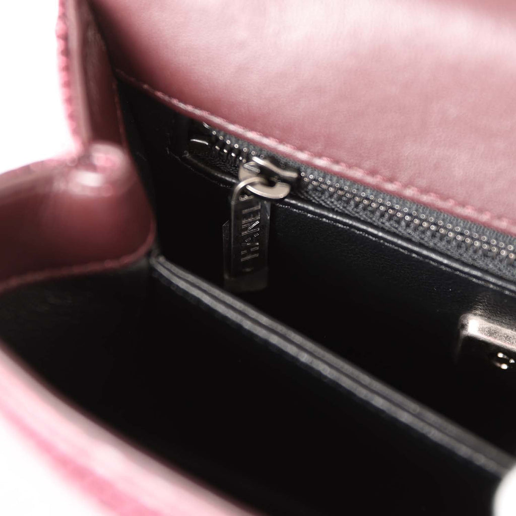 pre-owned-chanel-mini-coco-handle-burgundy-lizard-ruthenium-metal